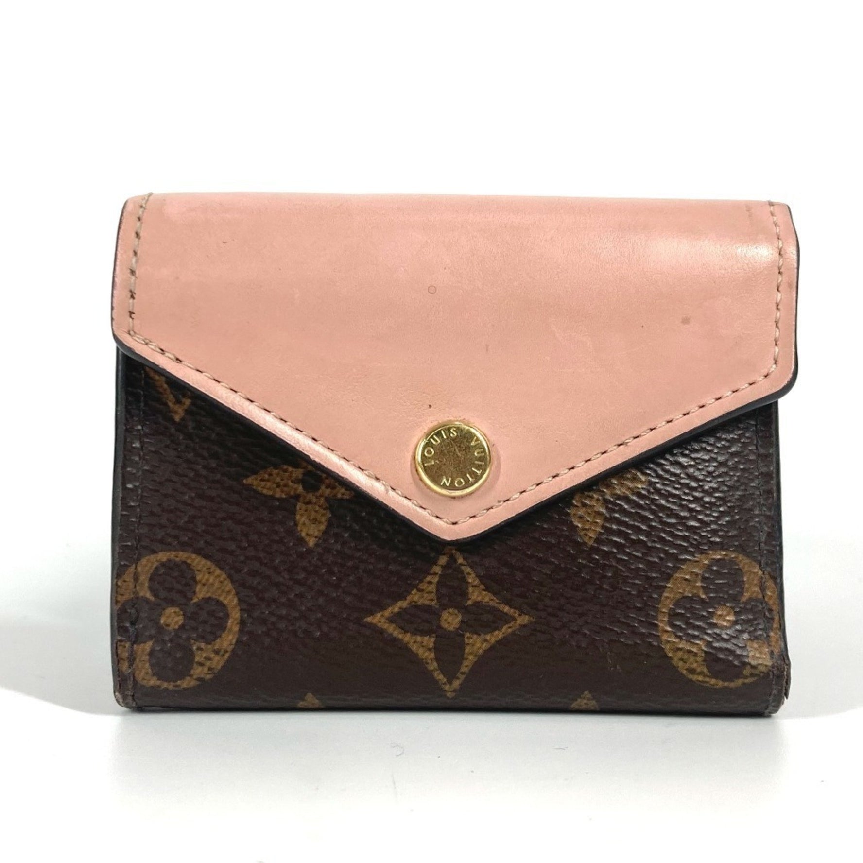 Louis Vuitton Monogram Portefeuille Zoe Compact Wallet Tri-fold Canvas Brown