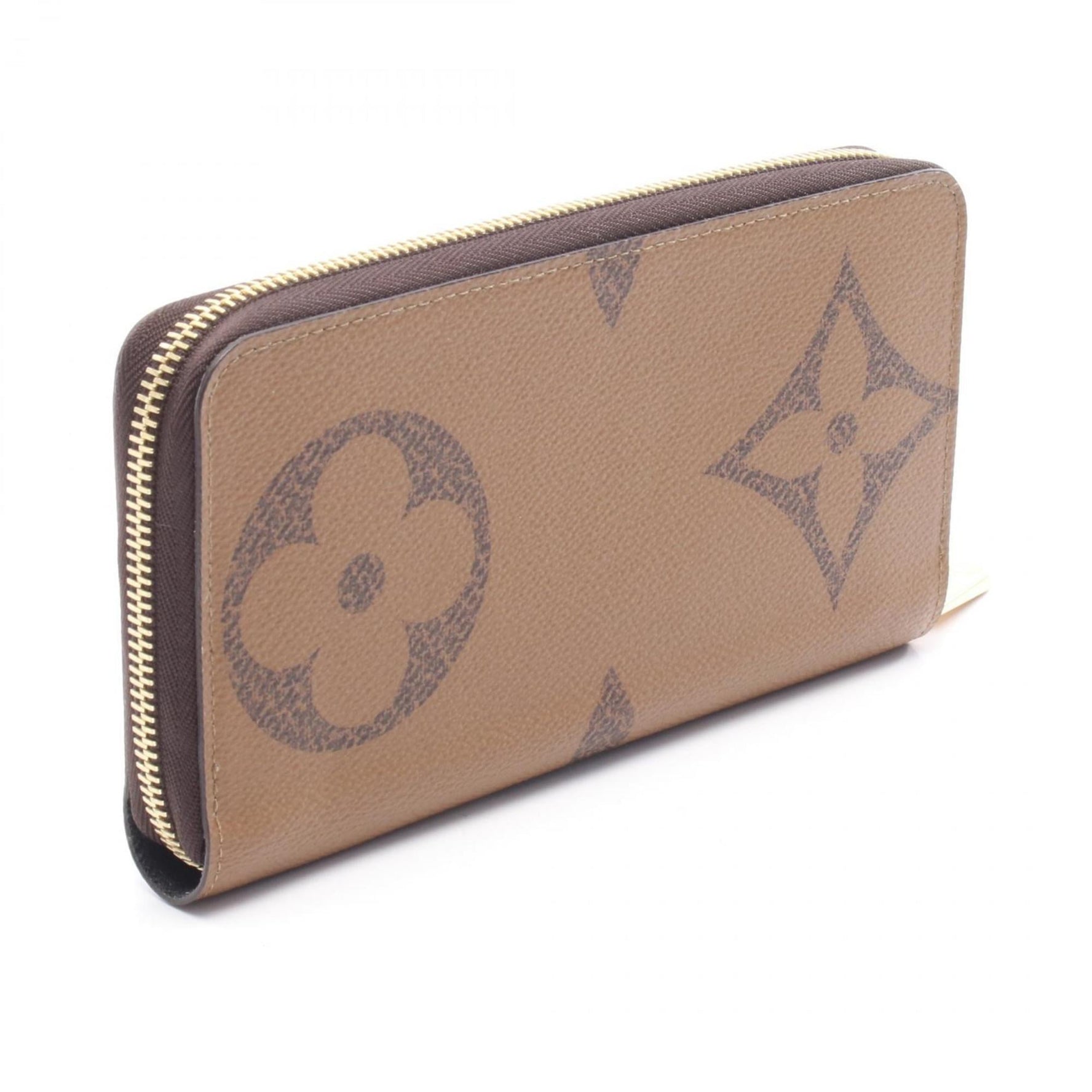 Louis Vuitton Zippy Wallet, Monogram Giant Reverse, Round Long Leather