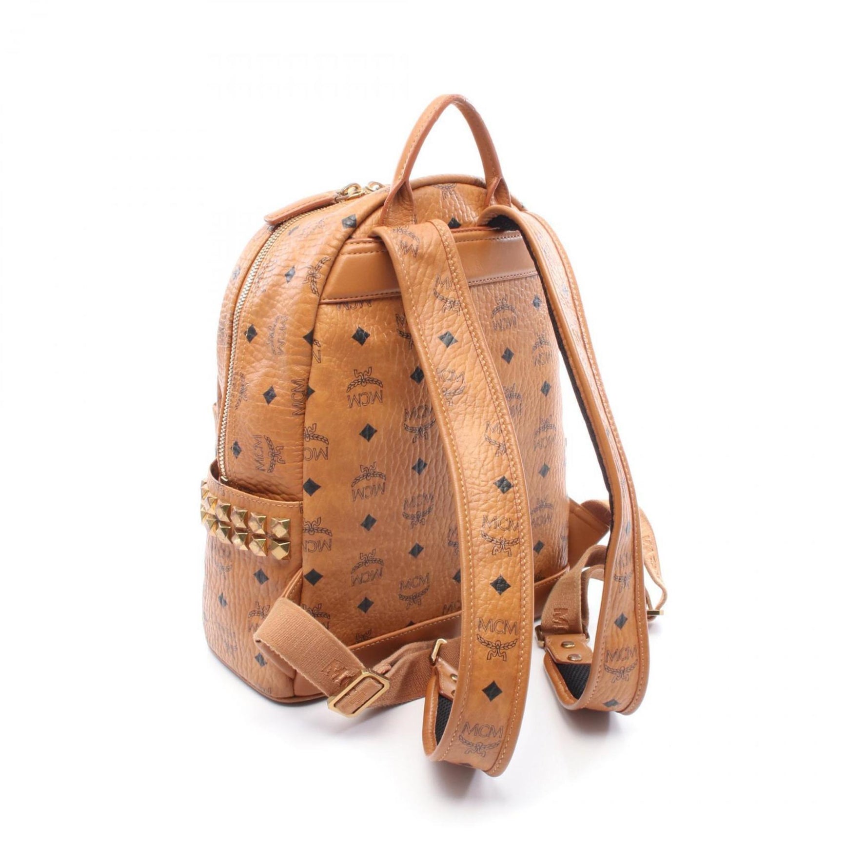 MCM Visetos Rucksack, Coated Canvas and Leather