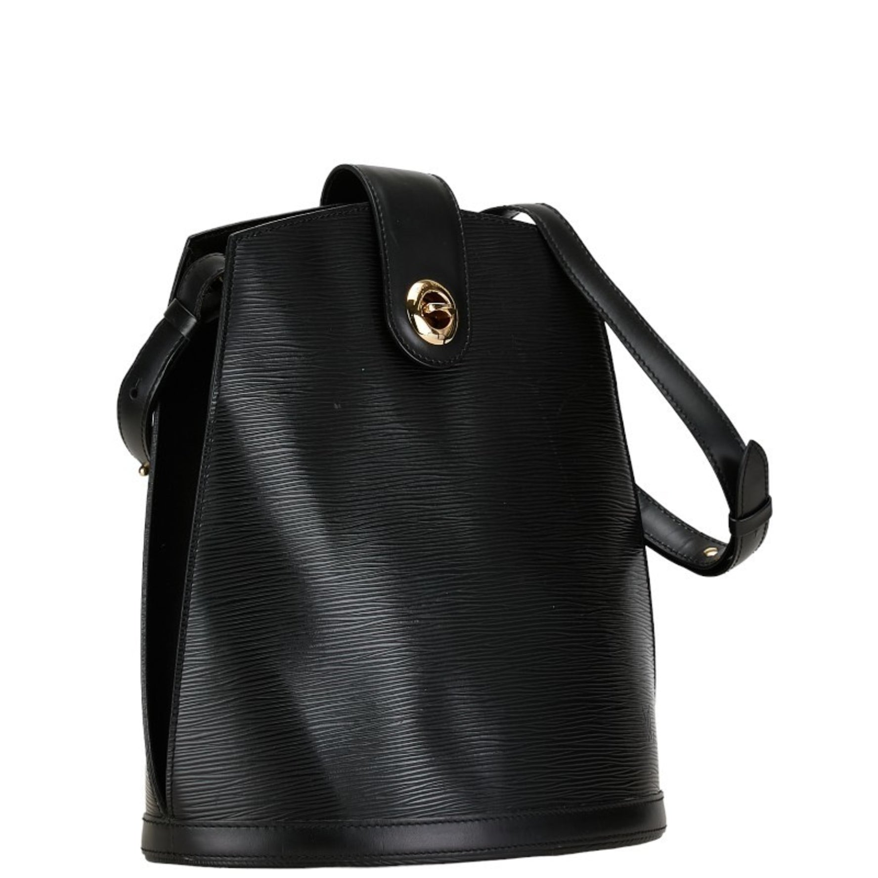 Louis Vuitton Epi Cluny Shoulder Bag Noir Black Leather
