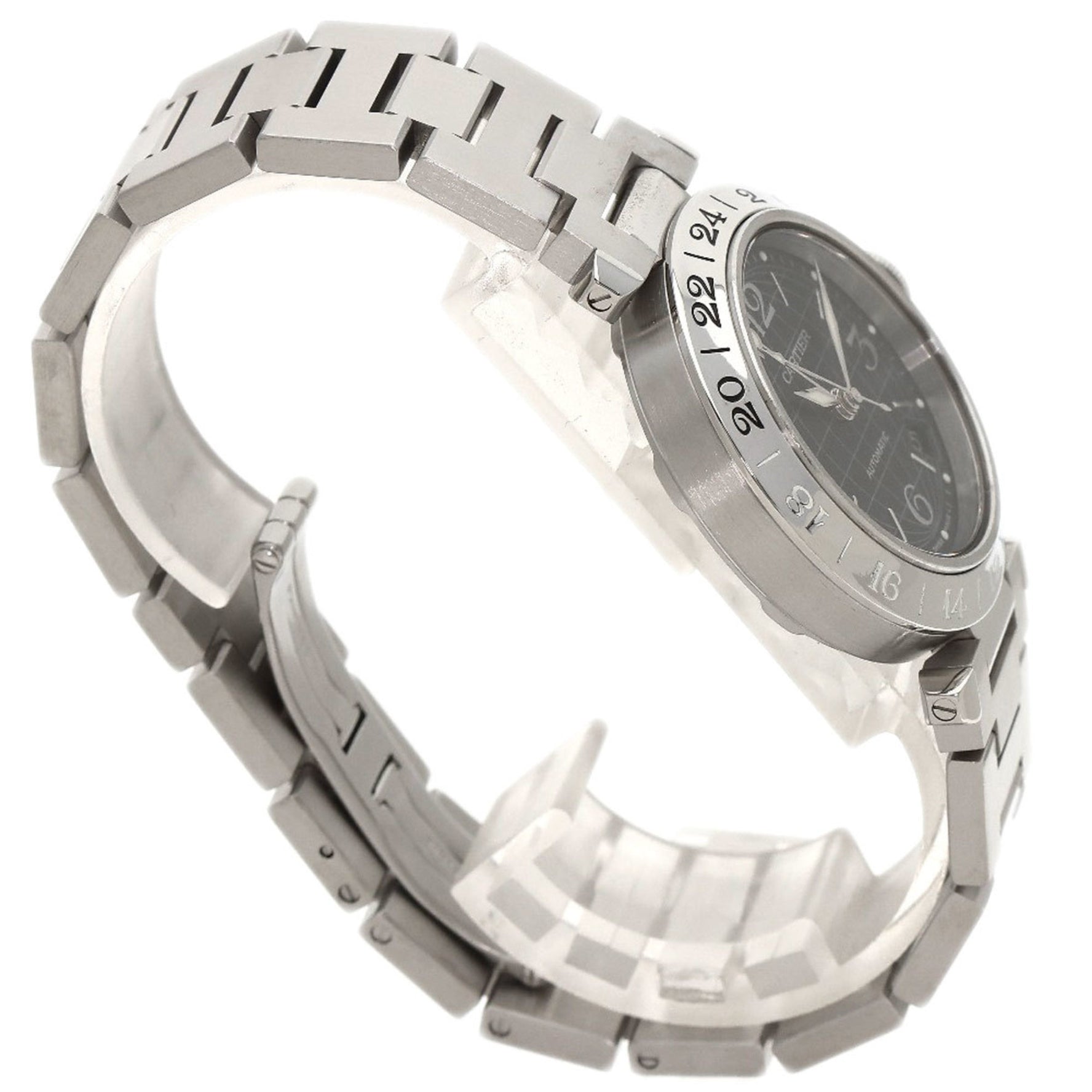 Cartier Pasha C Meridian Watch Stainless Steel SS