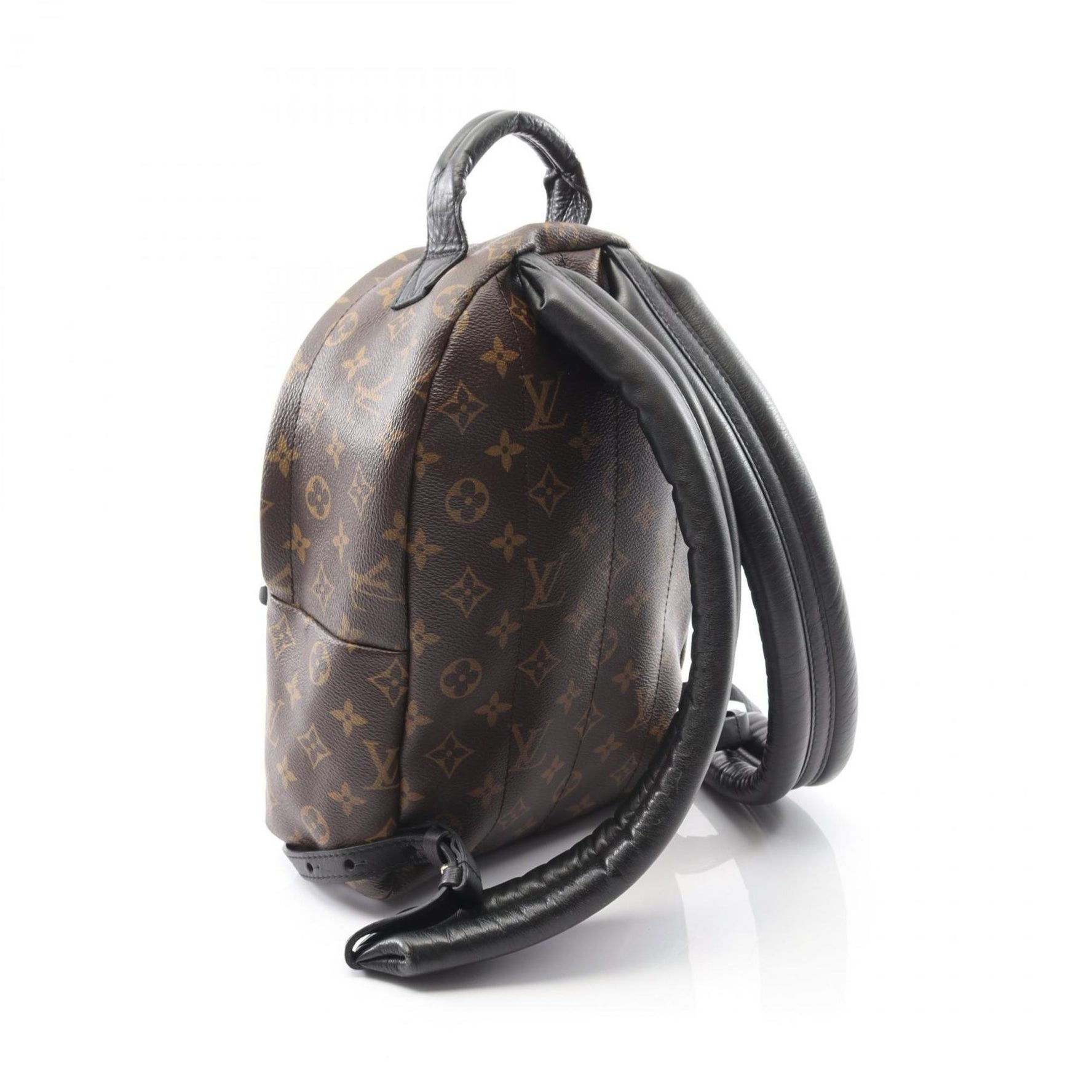 Louis Vuitton Palm Springs PM Backpack, PVC-Coated Canvas and Leather Monogram, Brown/Black