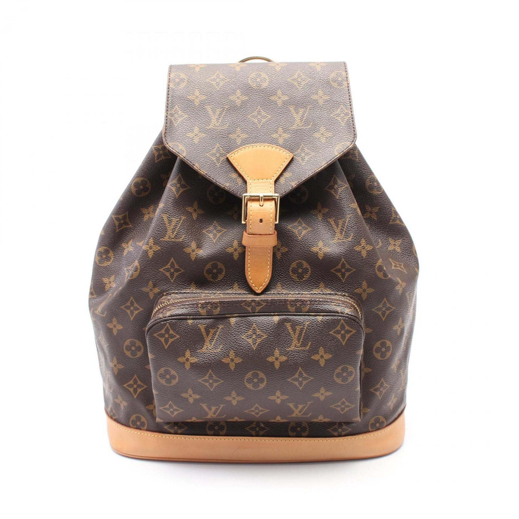 Louis Vuitton Montsouris GM Backpack Bag Coated Canvas Leather Monogram
