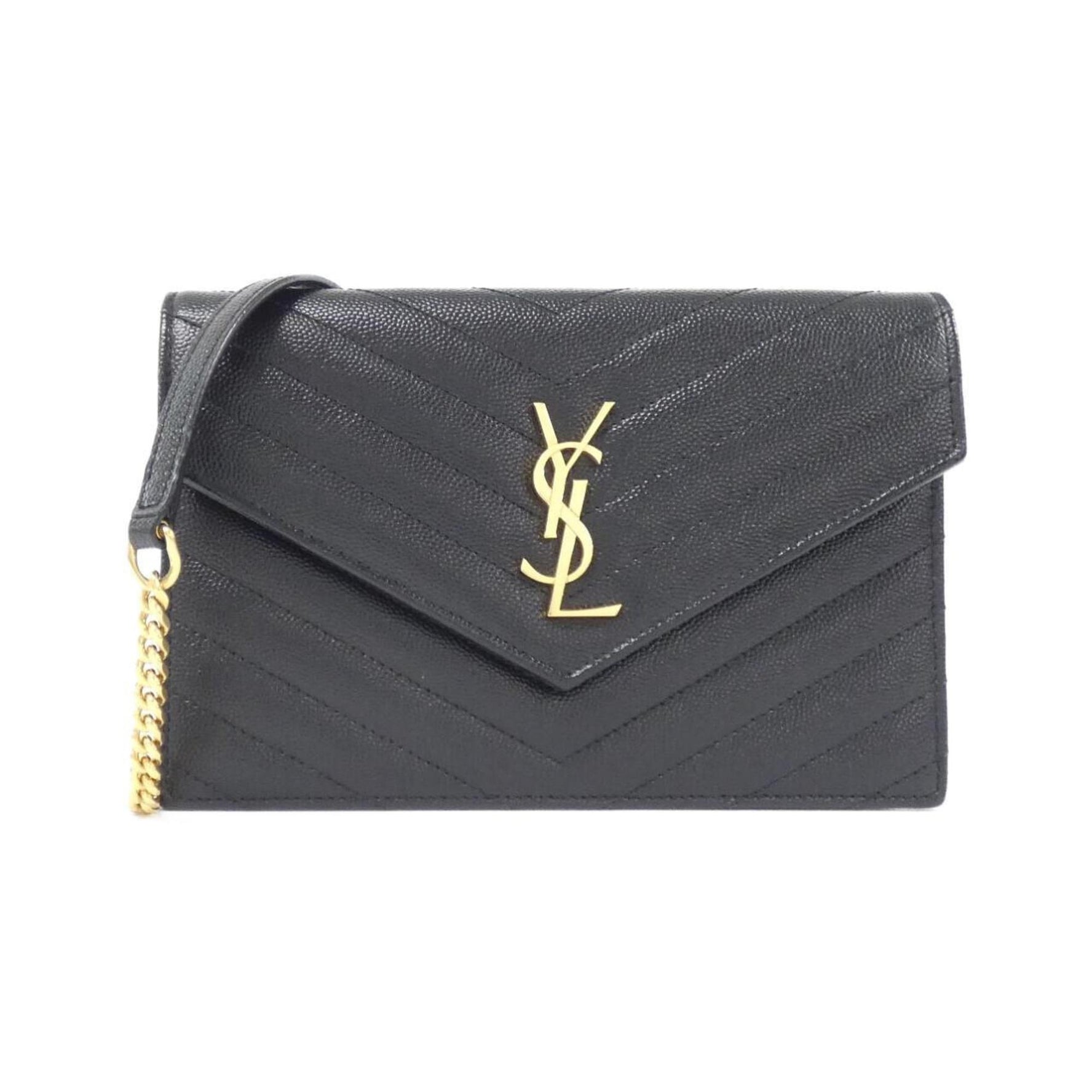 Saint Laurent Yves Chain Wallet