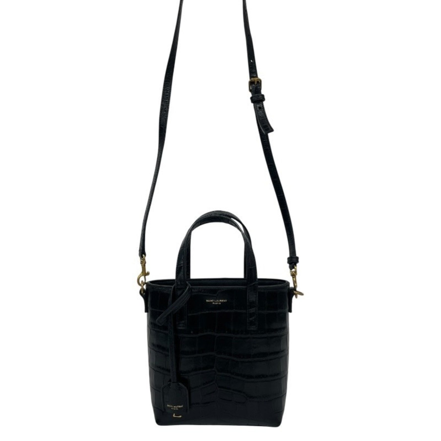 Saint Laurent Mini Shopping Leather Handbag, Tote, Shoulder Bag