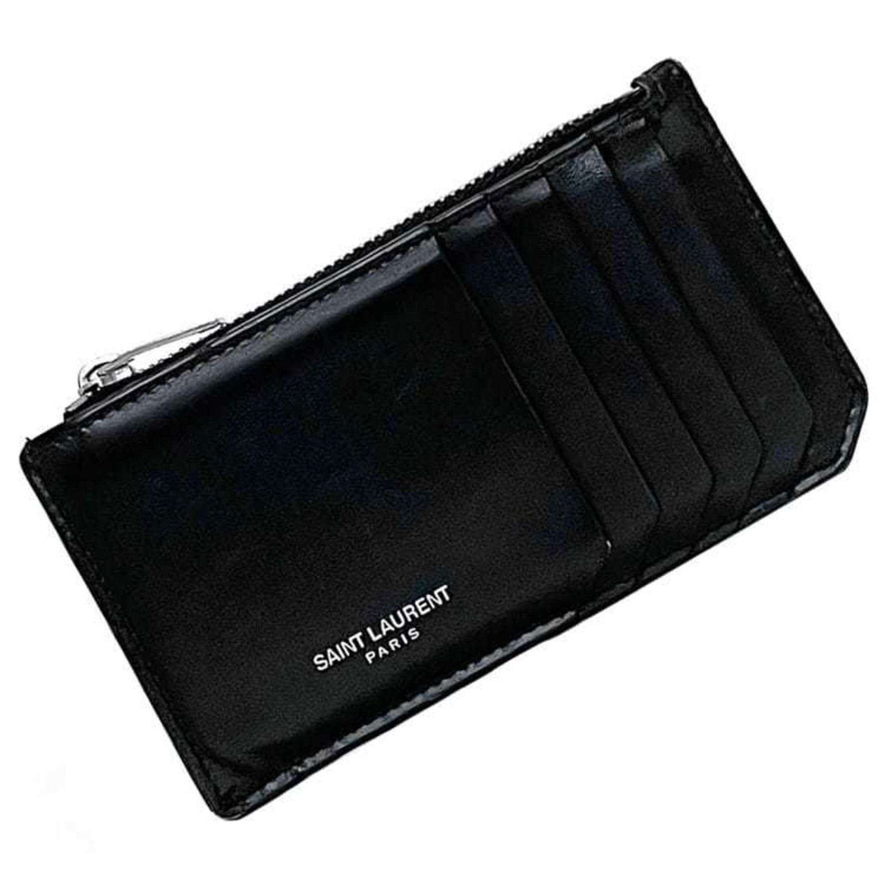 Saint Laurent coin case, card leather holder, PARIS, purse, mini