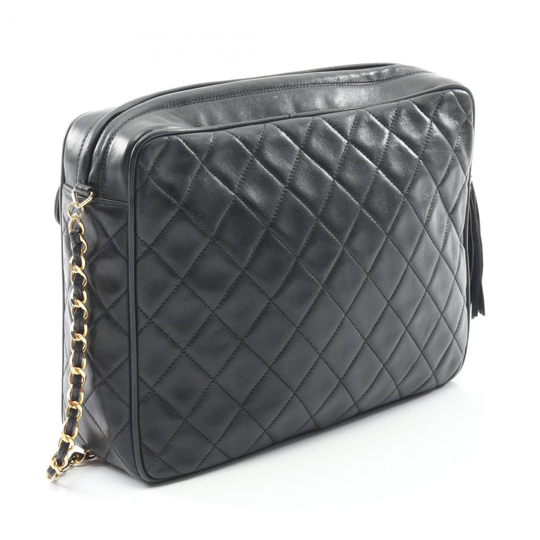 CHANEL Matelasse Shoulder Bag, Lambskin Leather