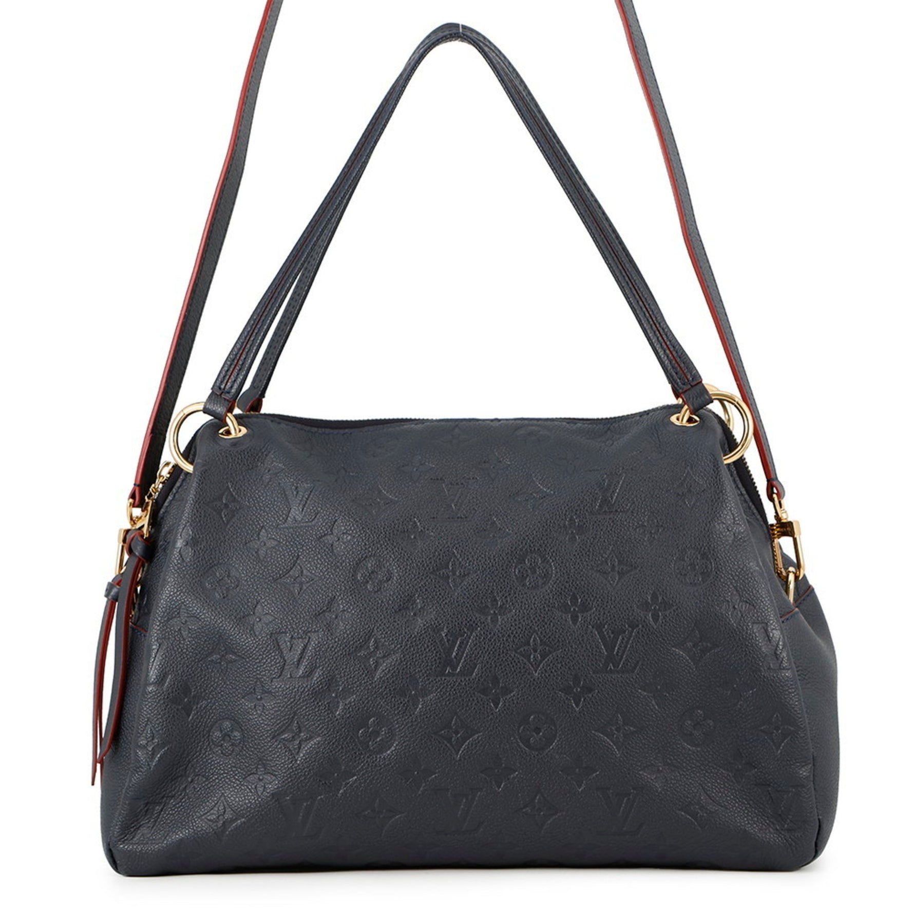 Louis Vuitton Monogram Empreinte Pontu PM Shoulder Bag in Marine Rouge