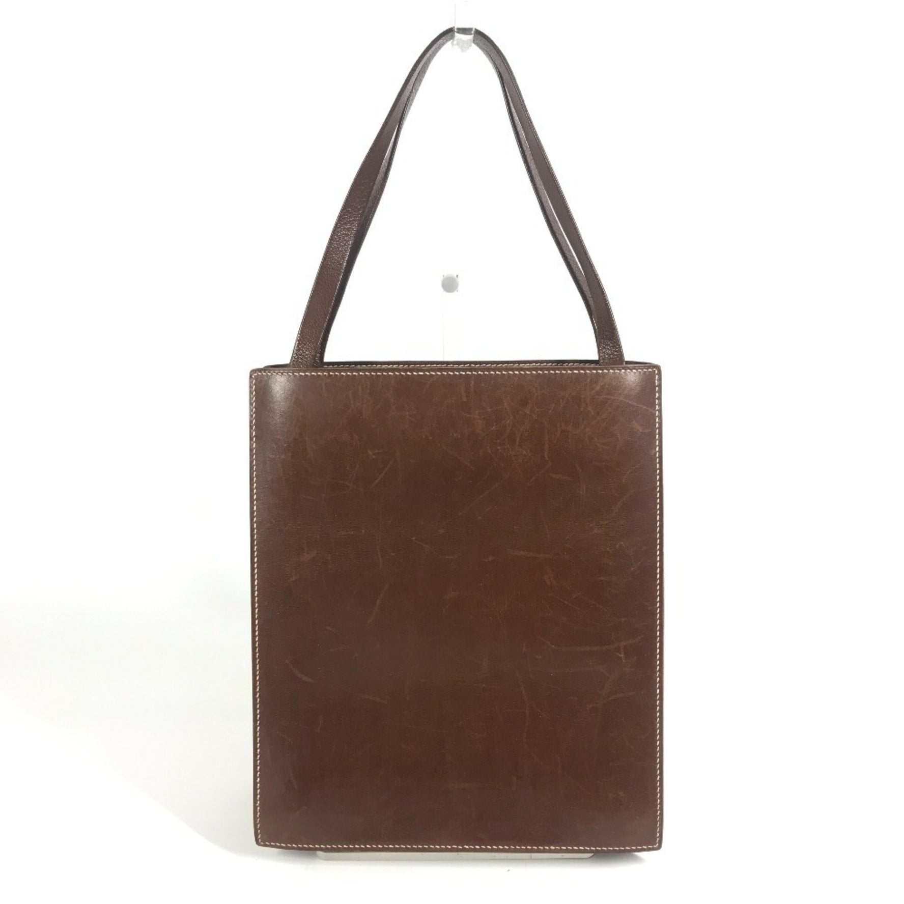 HERMES Vintage Lucy MM Bag, Tote Shoulder Handbag, Leather