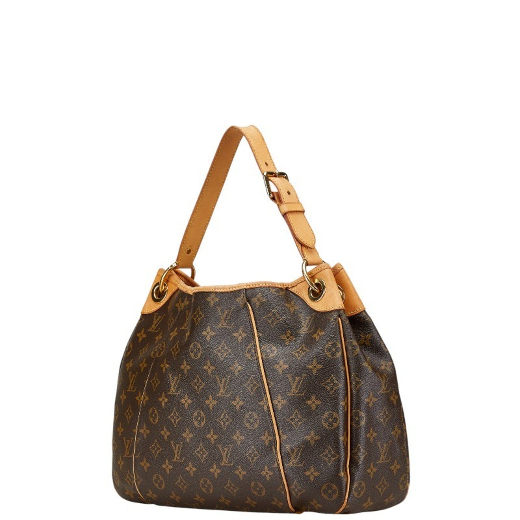 Louis Vuitton Monogram Galliera PM Bag Brown PVC Leather