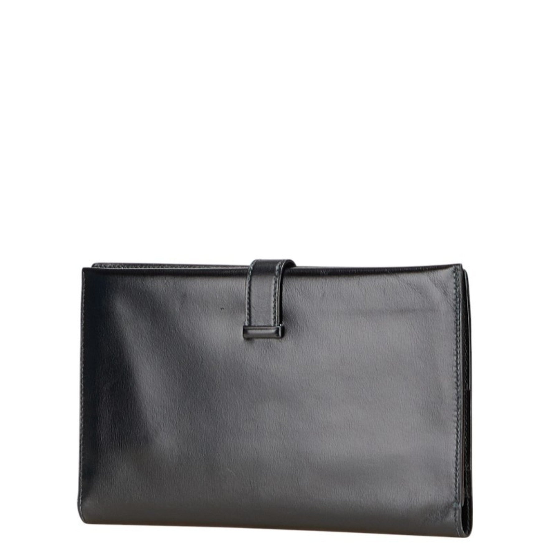 Hermes Bearn Long Wallet Box Calf Leather