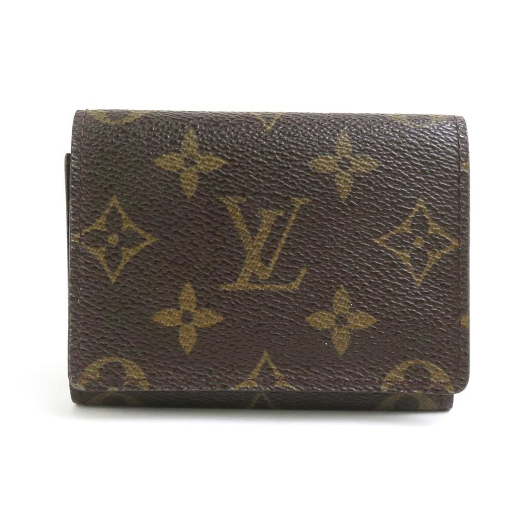 Louis Vuitton Business Card Holder/Card Case Monogram Envelope Carte de Visite Canvas