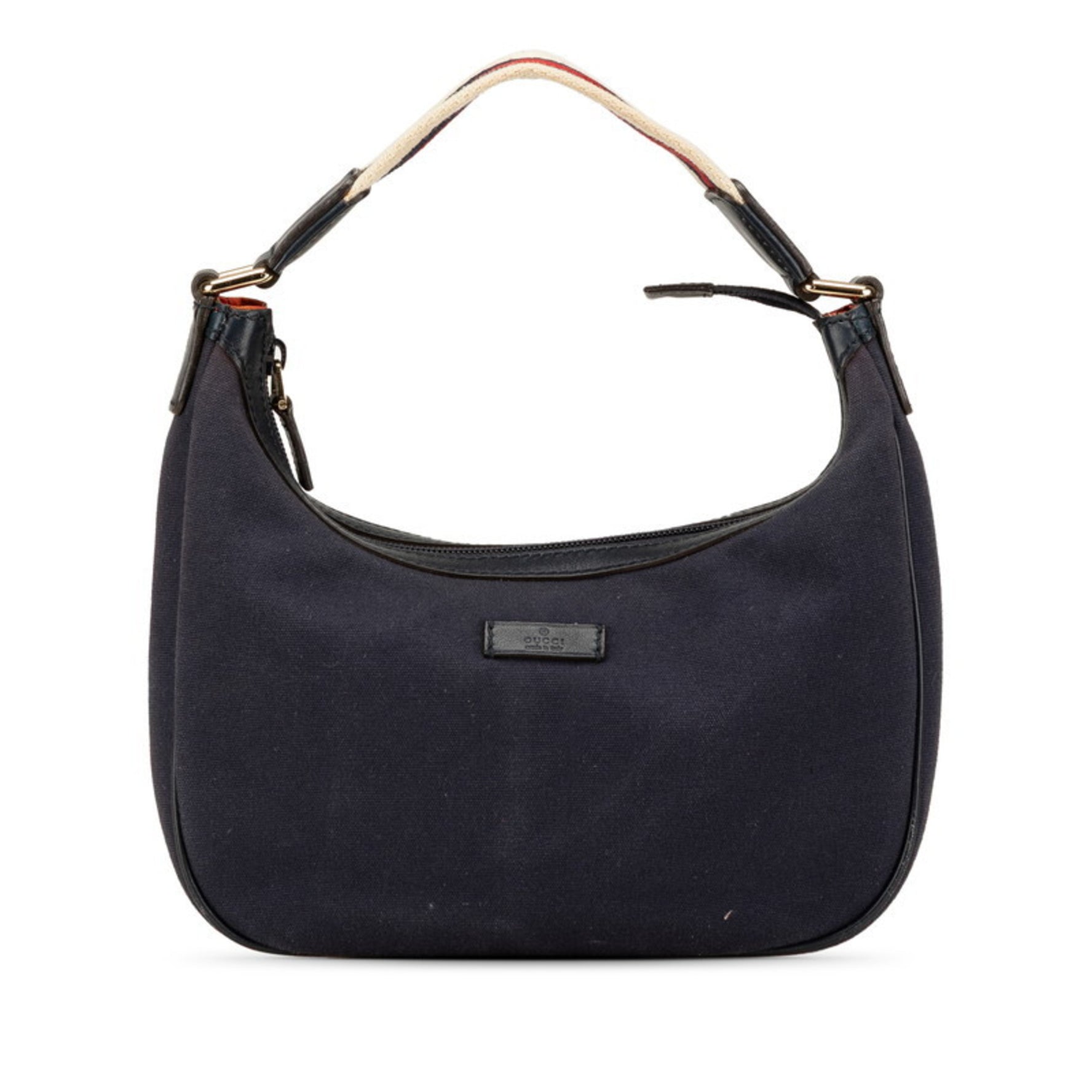 Gucci Sherry Line Handbag Canvas Leather