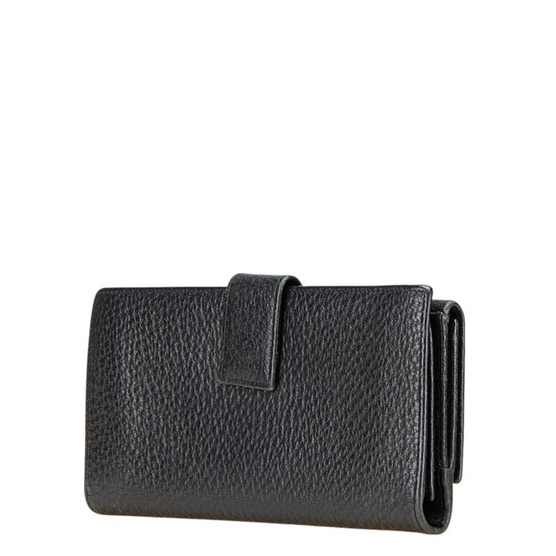 Gucci Sherry Line Interlocking G Double Hook Long Wallet Leather