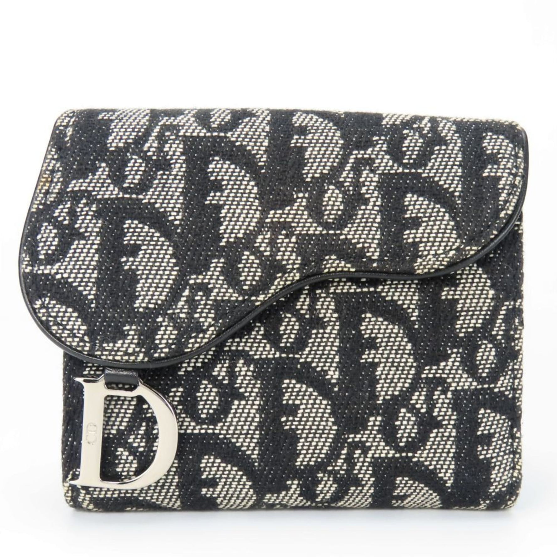 Christian Dior Bi-fold Wallet Trotter Canvas W Compact