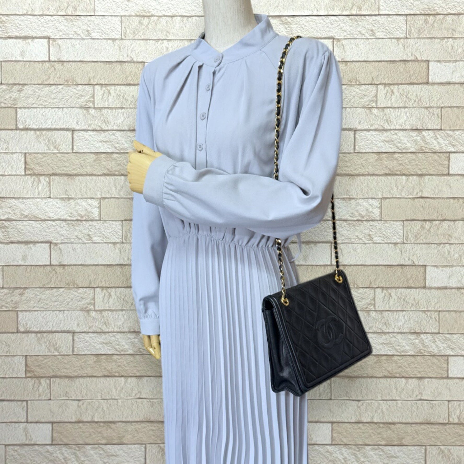 Chanel Matelasse Shoulder Bag Lambskin W Chain
