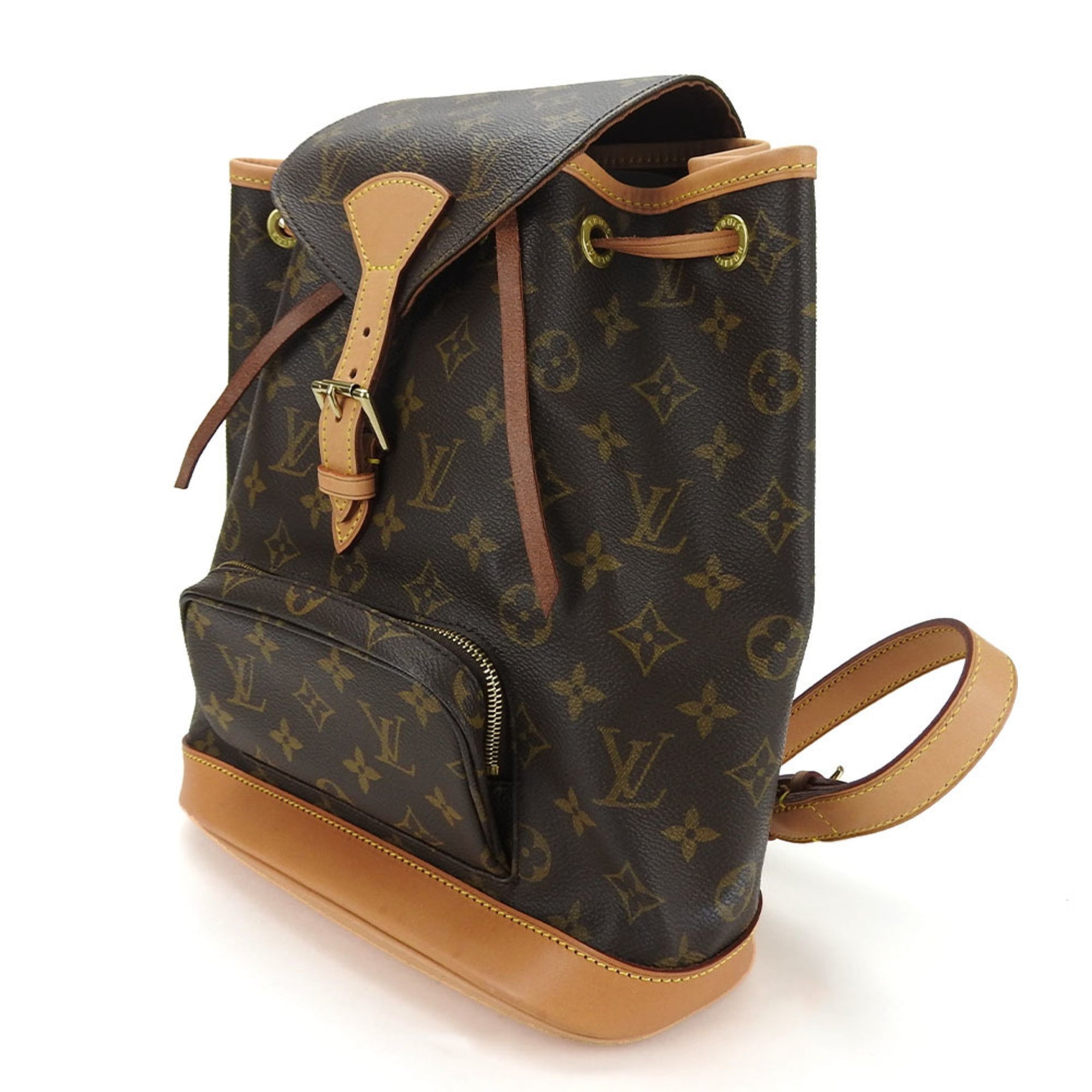 Louis Vuitton Bag Pack Rucksack Montsouris MM Monogram Leather LV Back bag