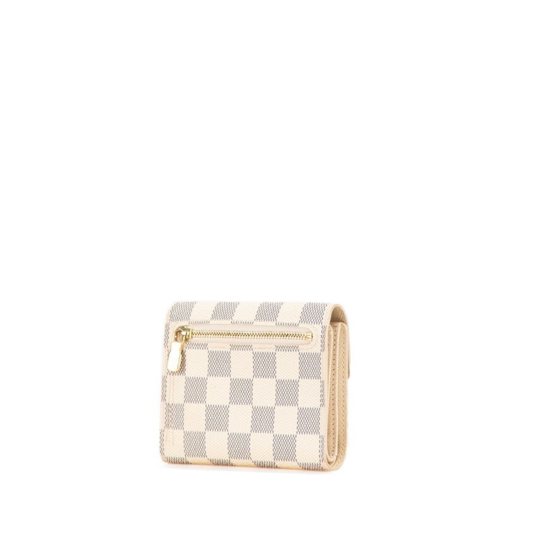 Louis Vuitton Damier Azur Portefeuille Koala Tri-fold Wallet White