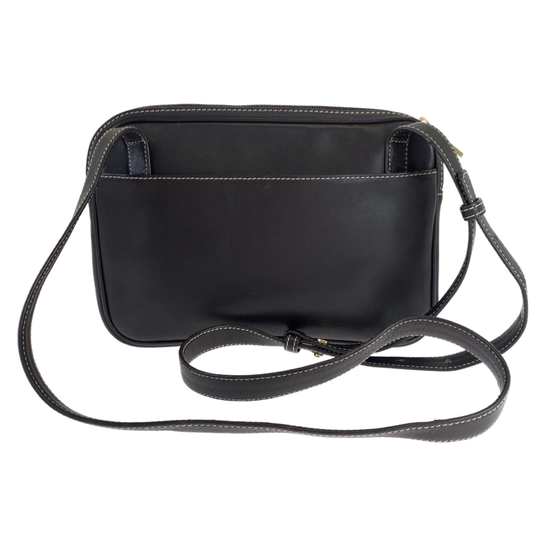LOEWE Vintage Anagram Suede Leather Crossbody Shoulder Bag Pochette Camera