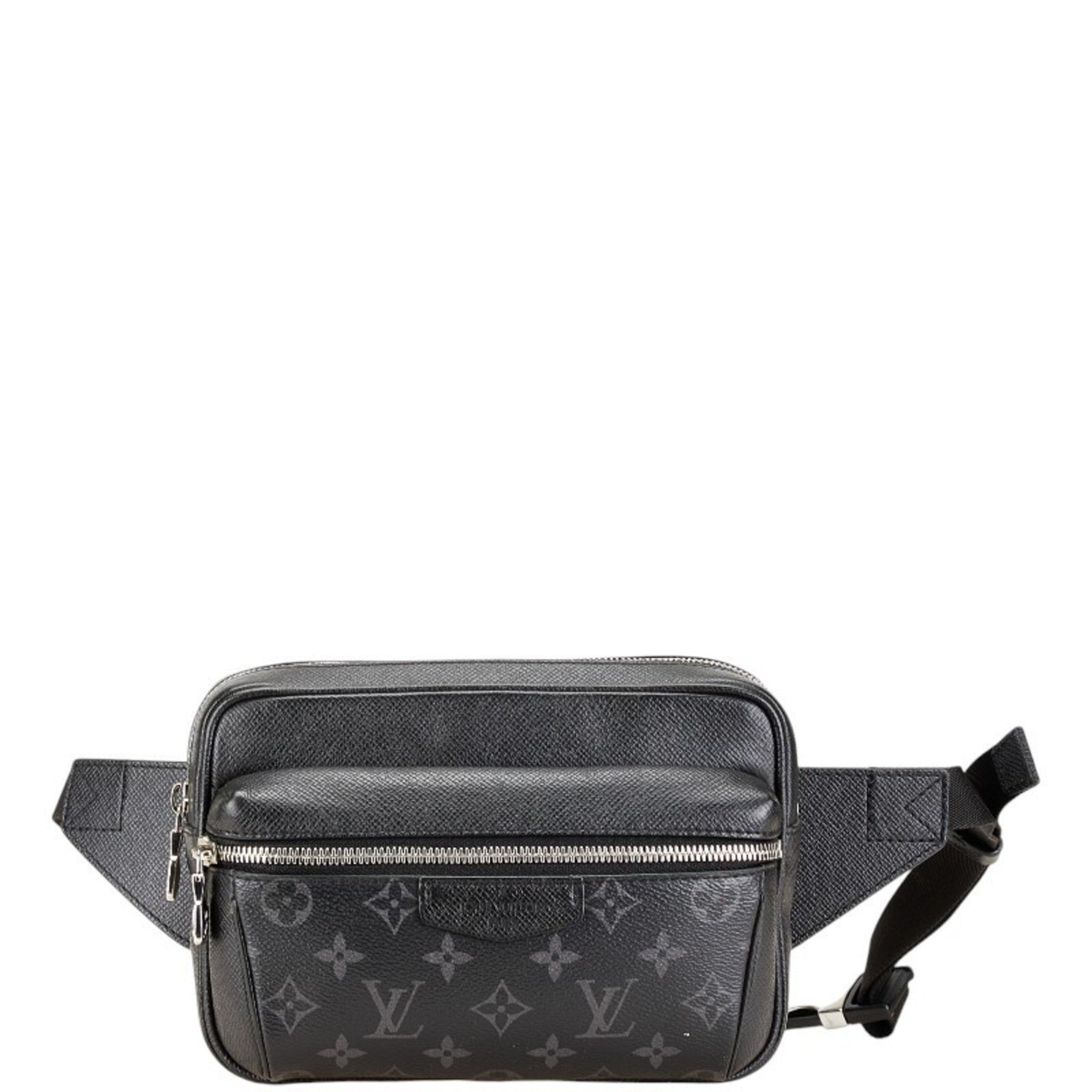Louis Vuitton Monogram Eclipse Taiga Rama Bum Bag Outdoor Waist Body Noir Black PVC Leather