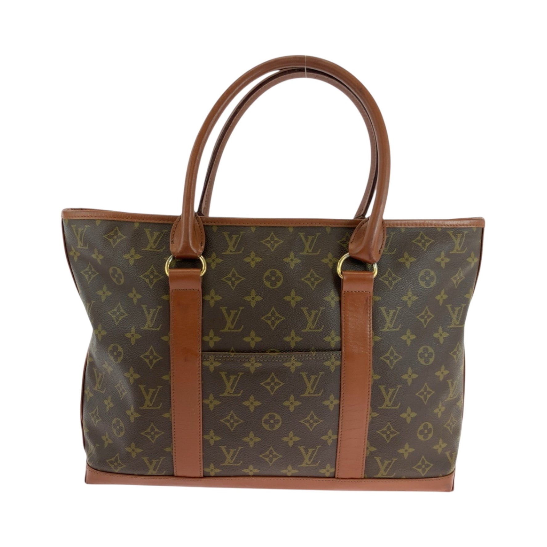 Louis Vuitton Monogram Sac Weekend PM Gold Hardware Tote Bag Shoulder Men's