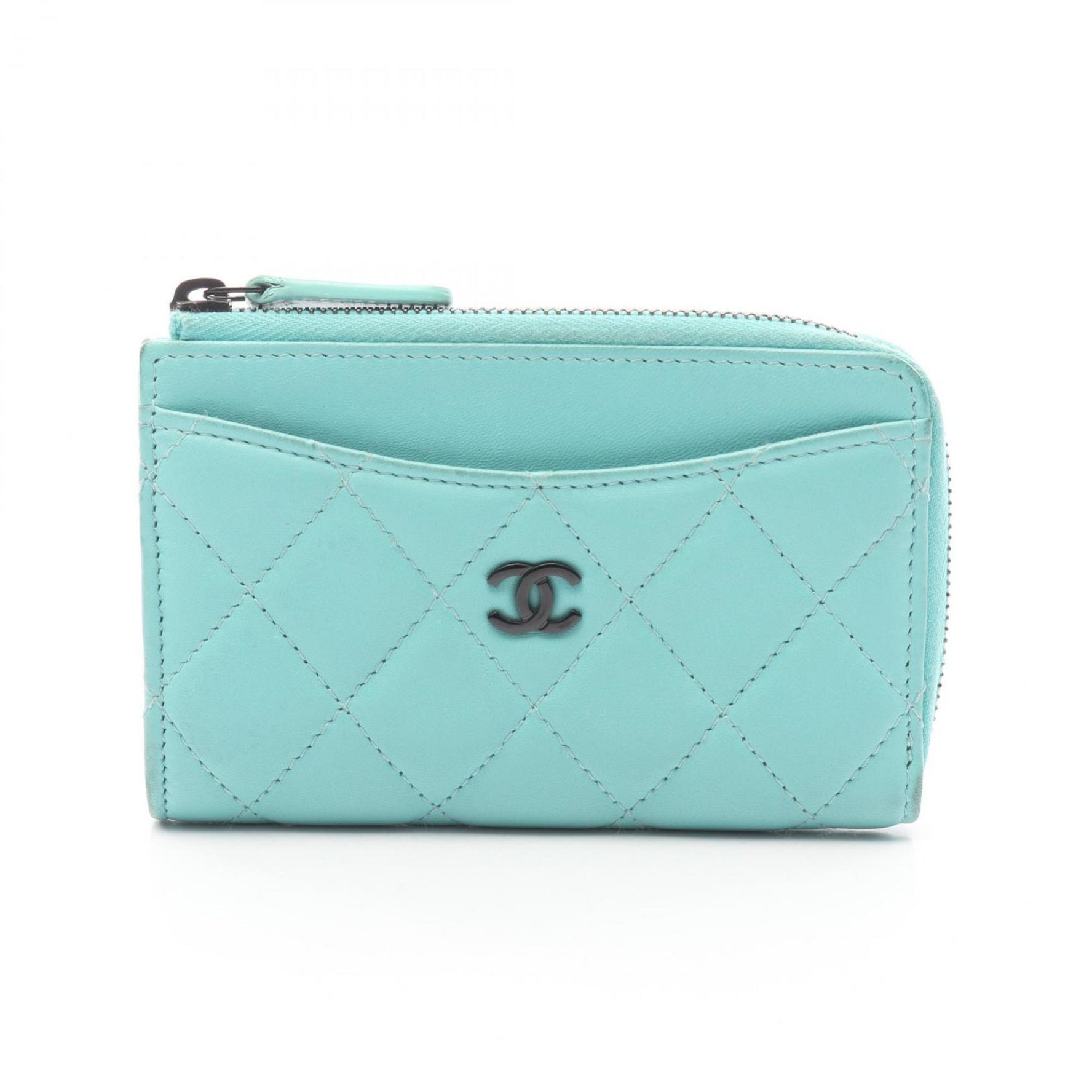 CHANEL Matelasse Fragment Case, Business Card Wallet, Coin Leather