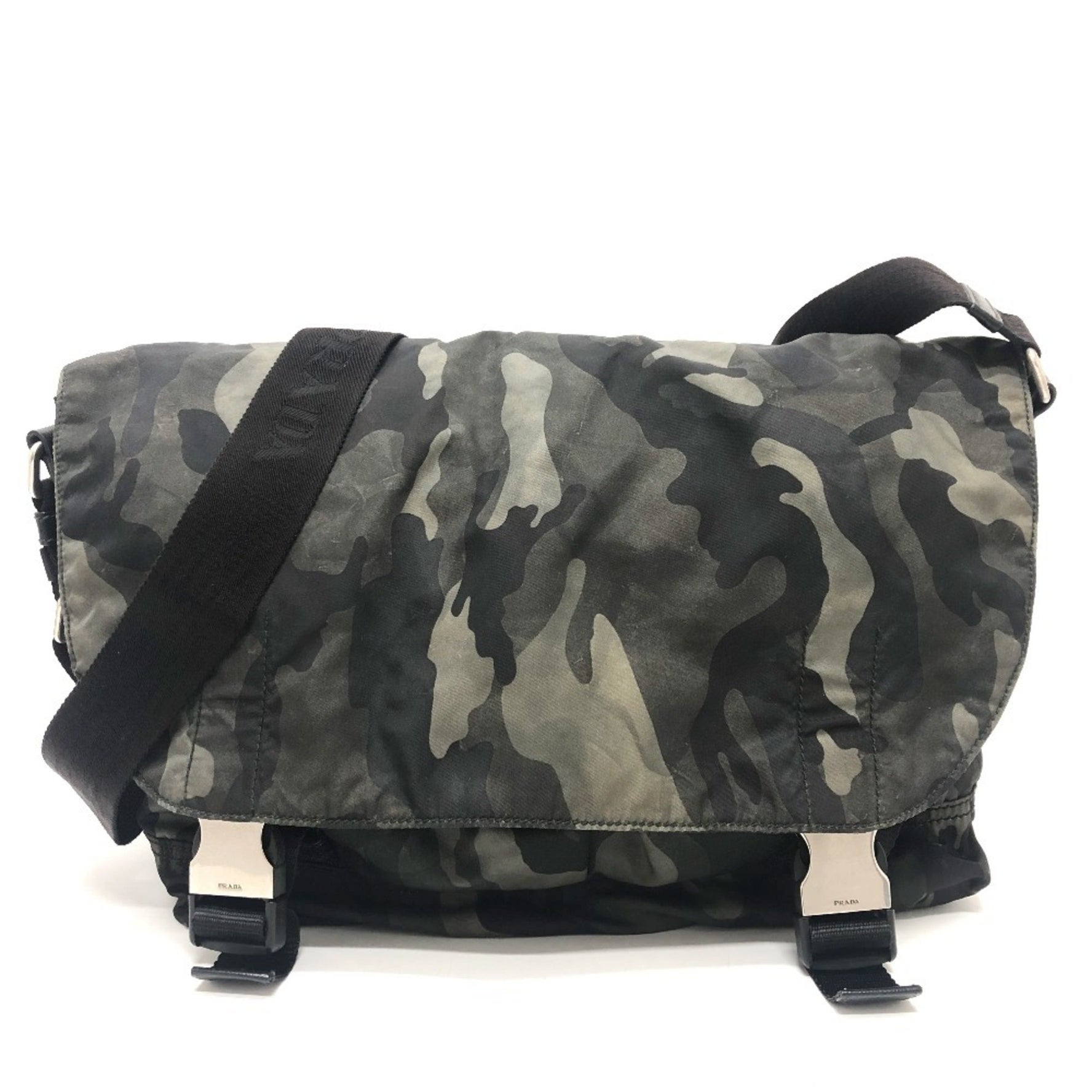 PRADA Camouflage Messenger Shoulder Bag Nylon