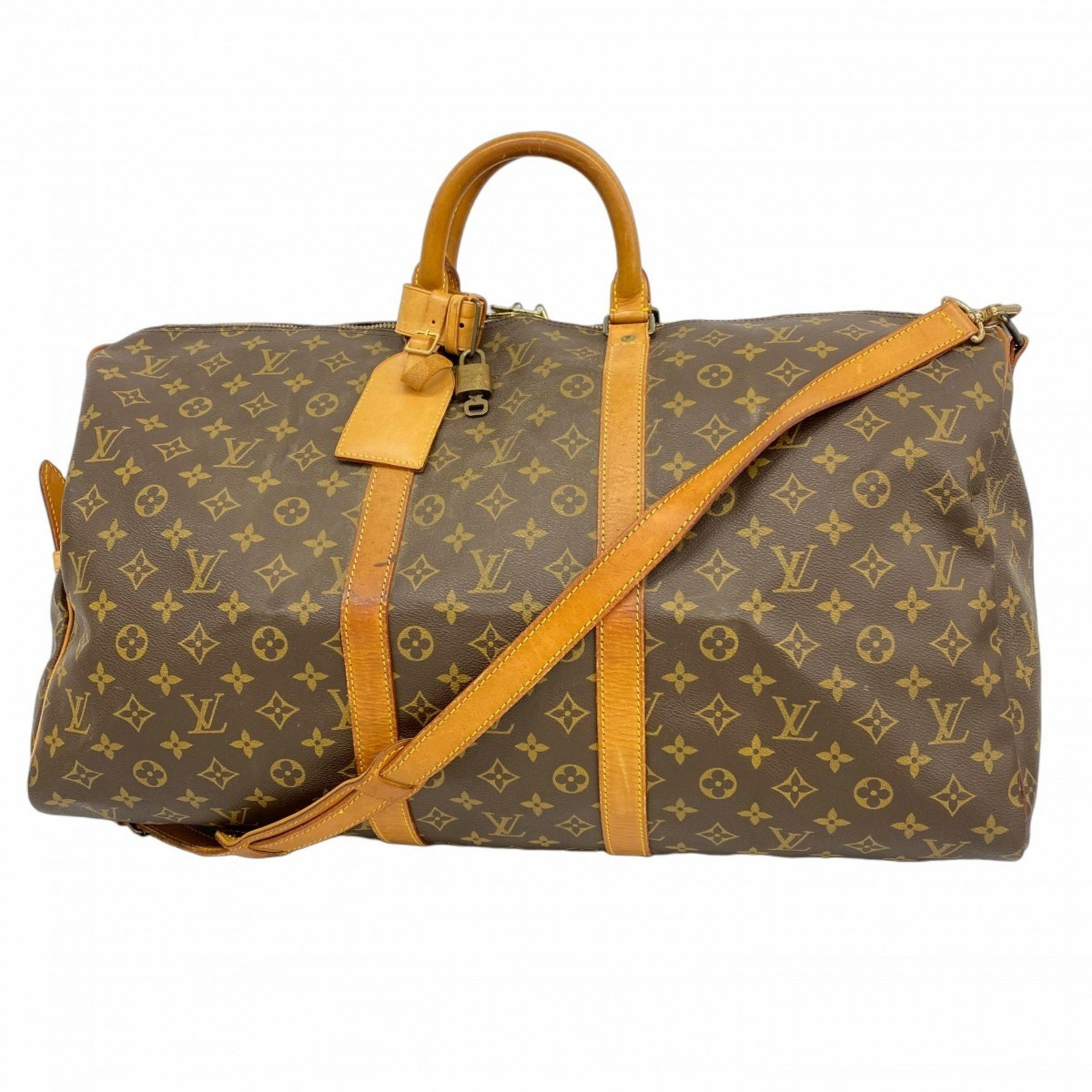 Louis Vuitton Monogram Keepall Bandouliere 55 Boston Bag Men's and