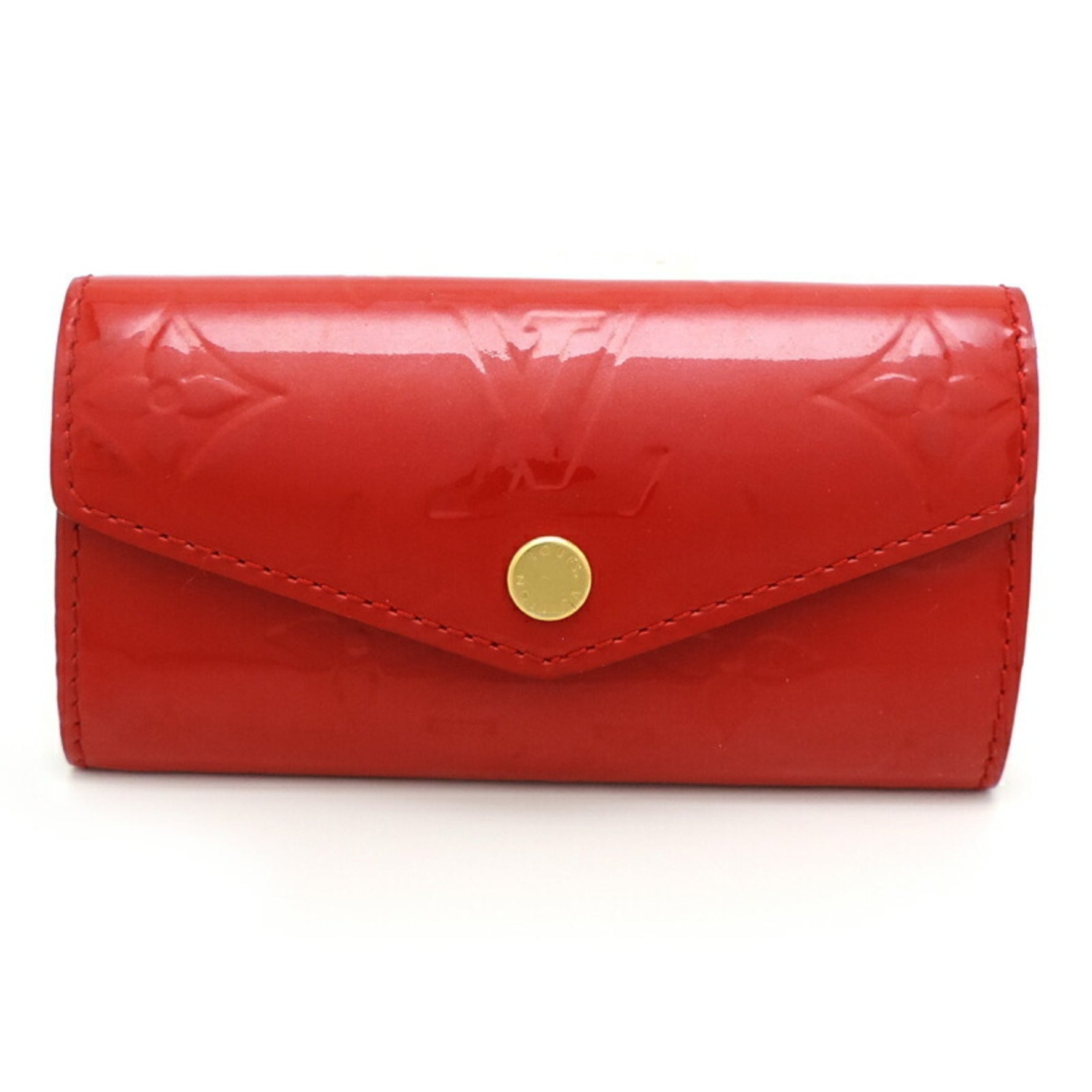 Louis Vuitton Multicle 4 Key Case Vernis Threes (Red)