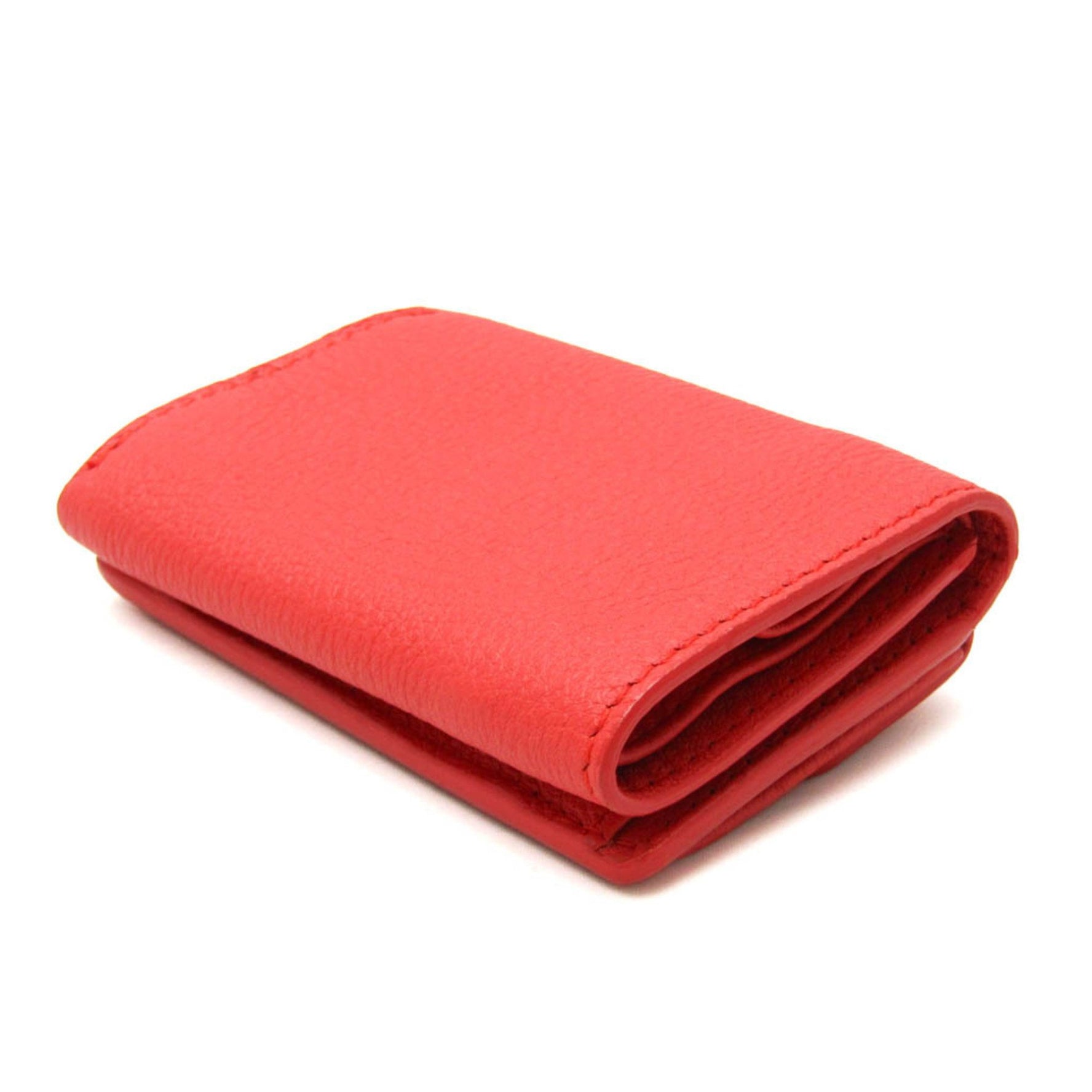 Balenciaga Essential Mini Wallet Leather Wallet (tri-fold)