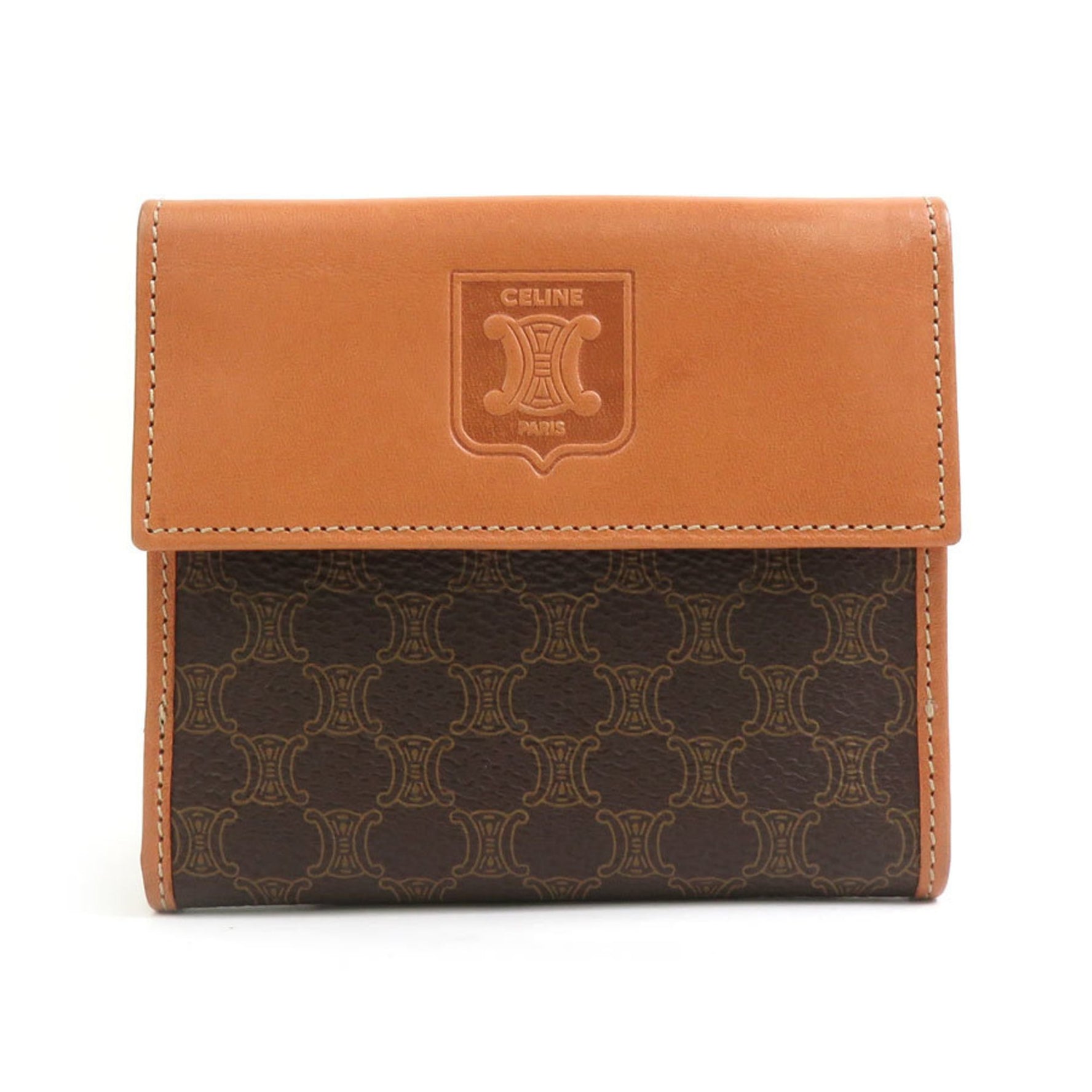 CELINE Bi-fold Wallet Macadam Leather Men's