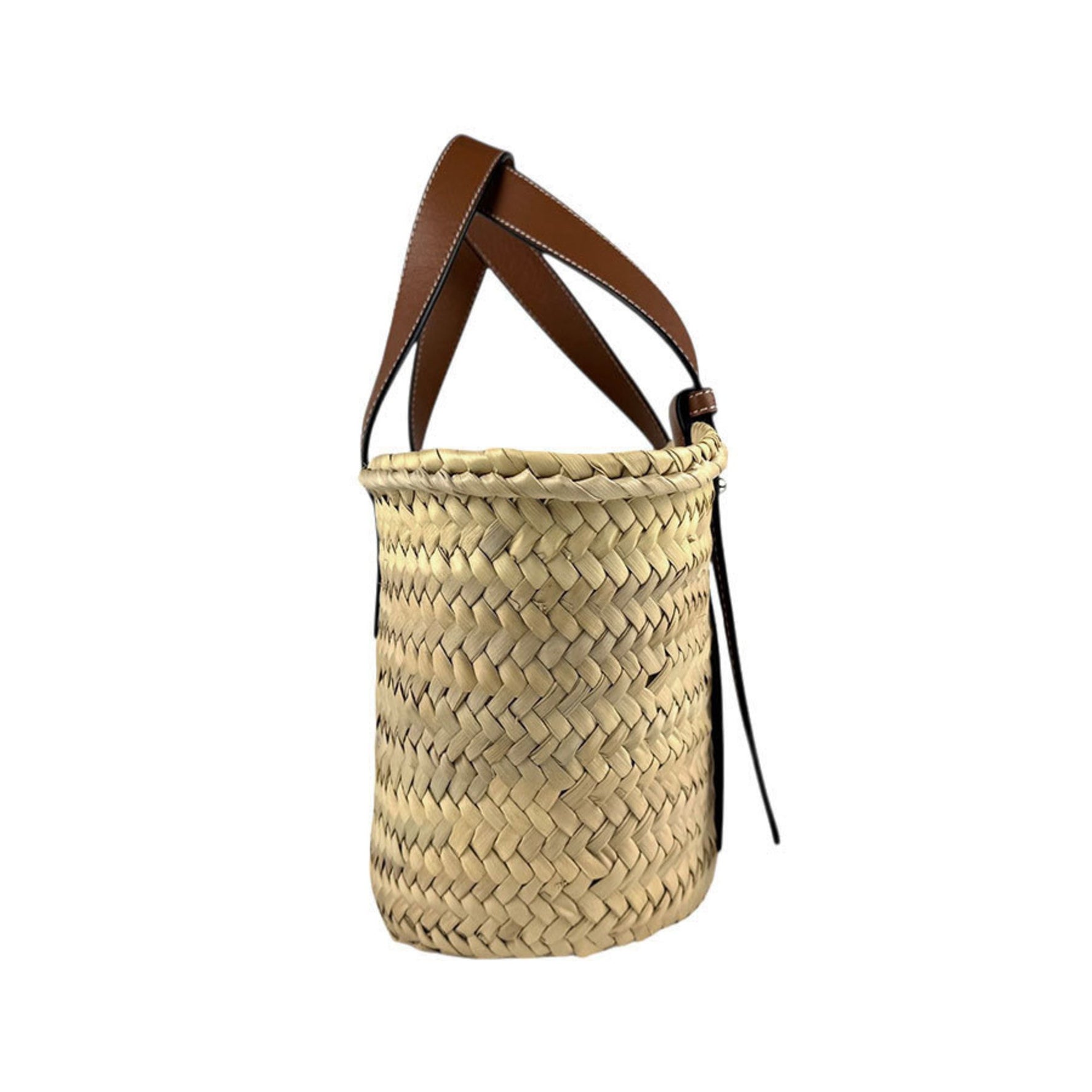 LOEWE Handbag Basket Bag Small Straw Leather Natural