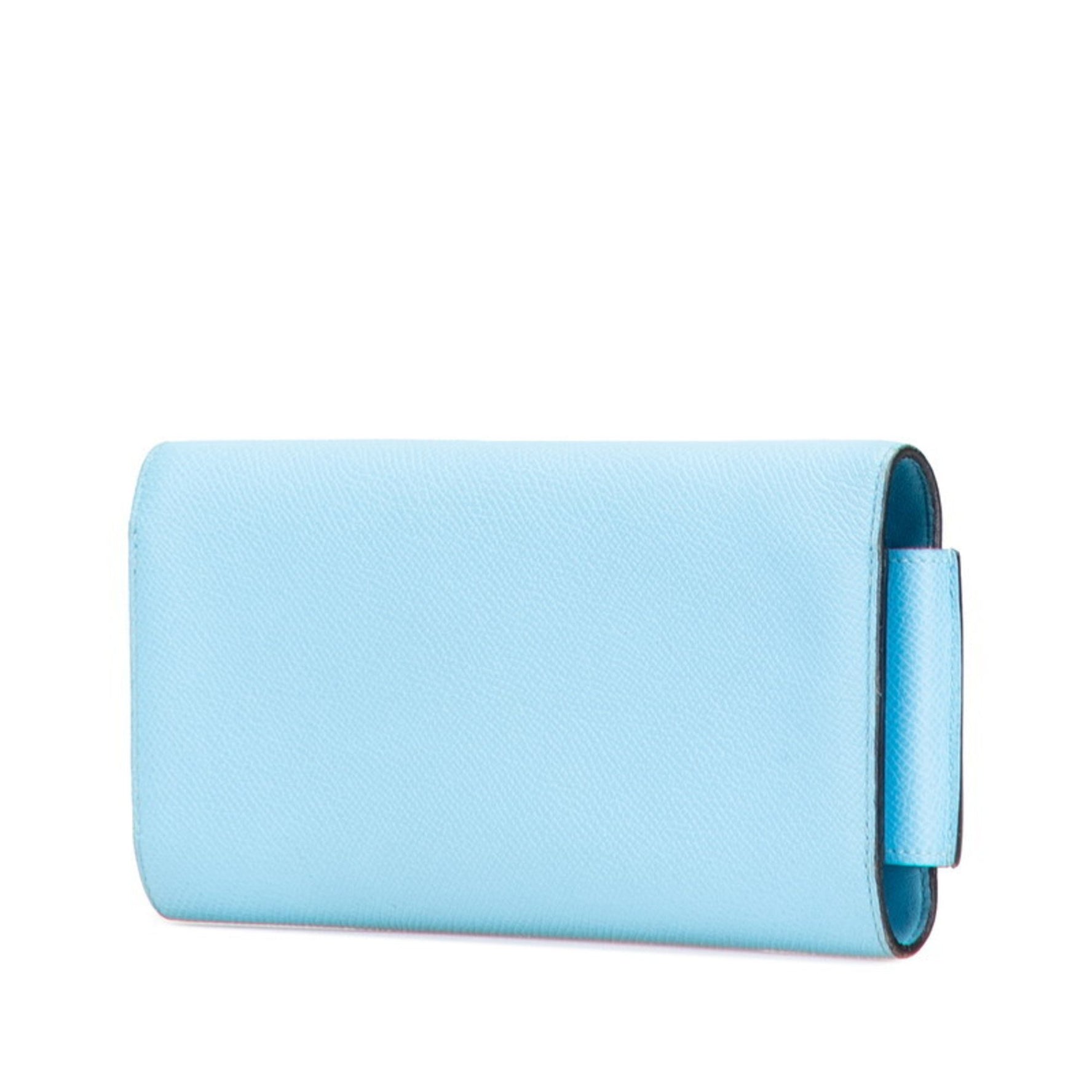 Hermès Passant Long Wallet Celeste Sky Blue Epsom Leather HERMES