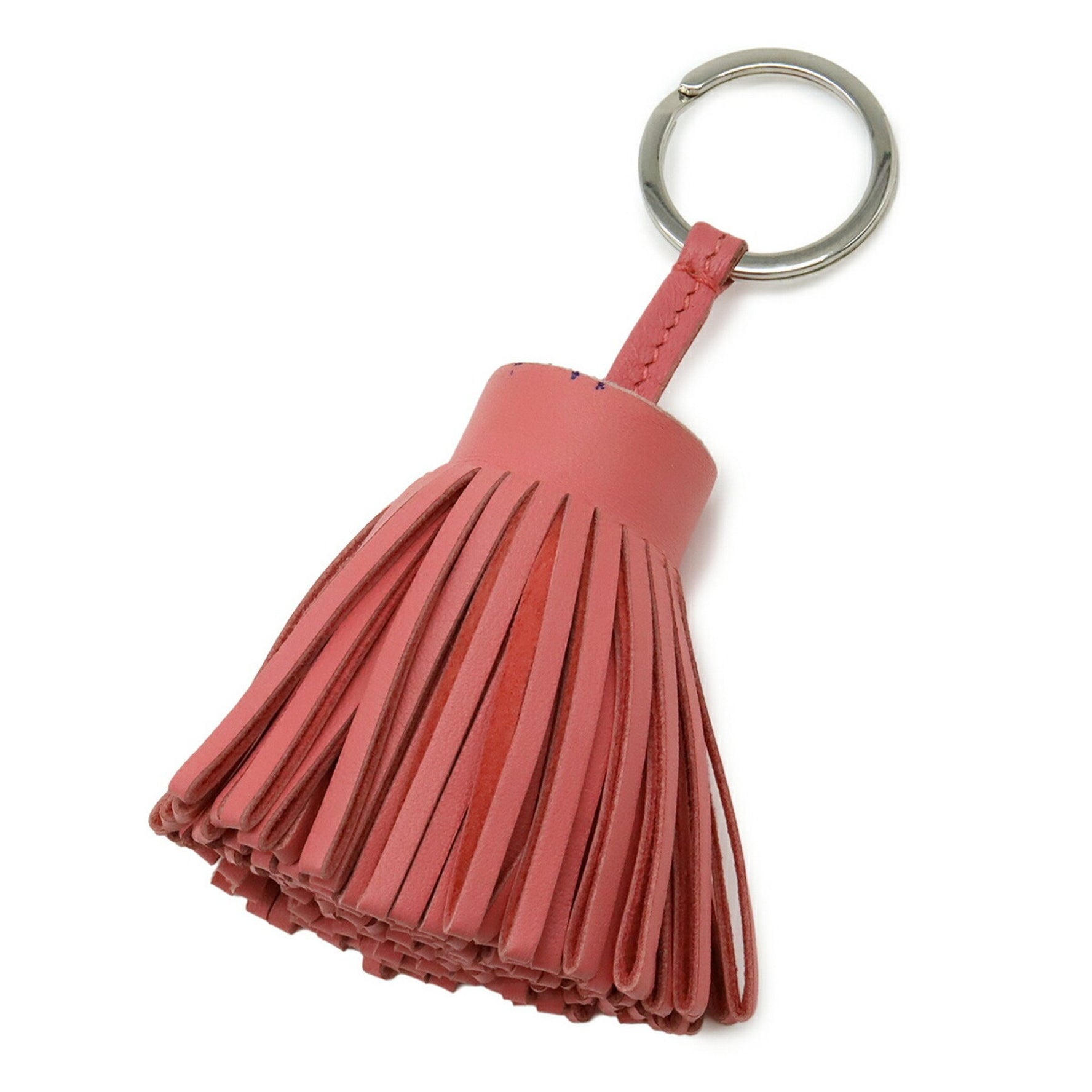 HERMES Carmen Key Ring Keychain Tassel Charm Anjou Miro Leather