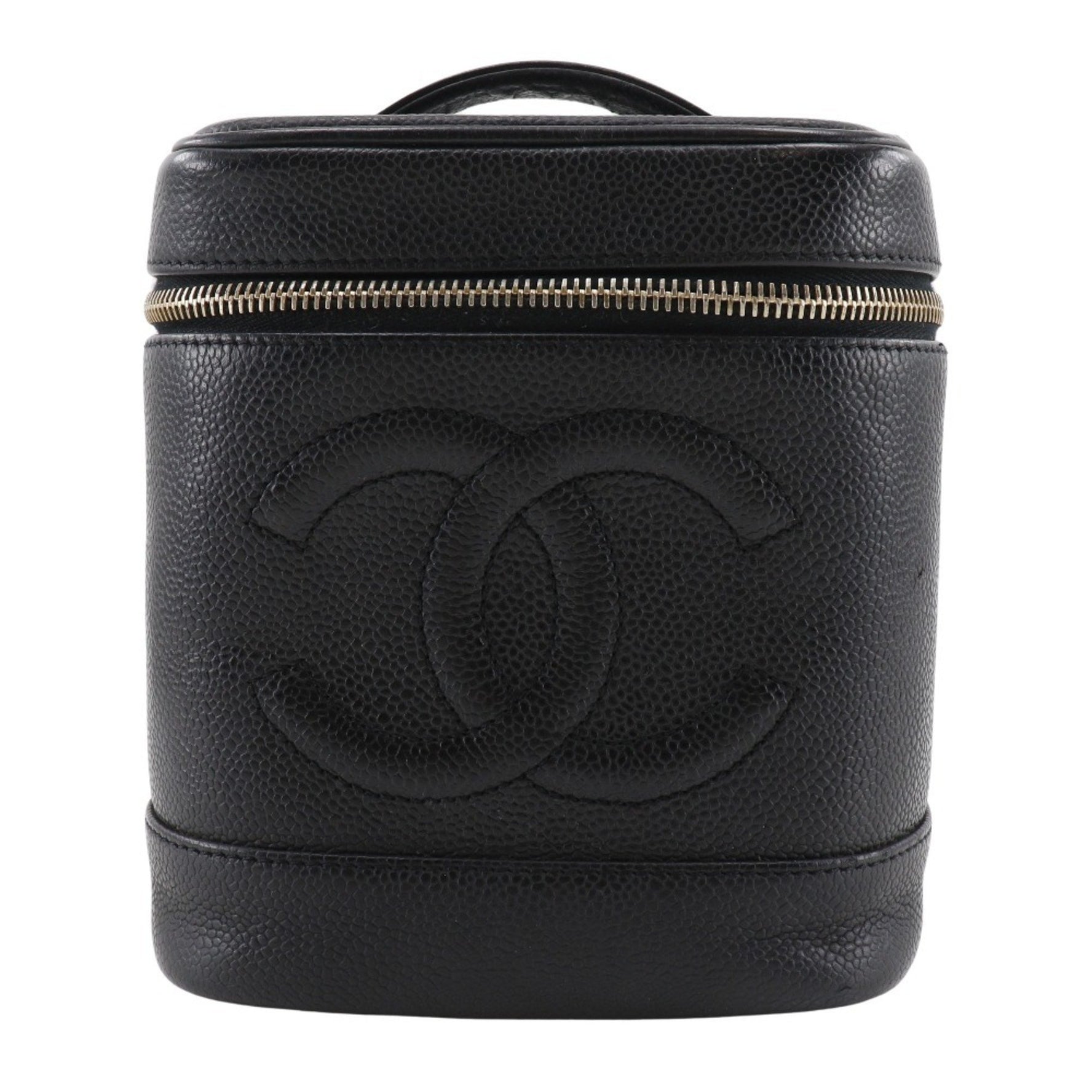 CHANEL Vanity handbag, caviar skin