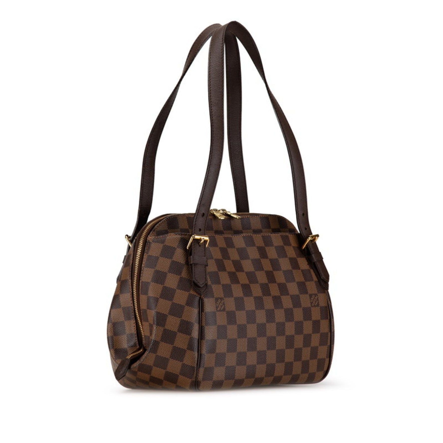 Louis Vuitton Damier Belem MM Handbag PVC Leather