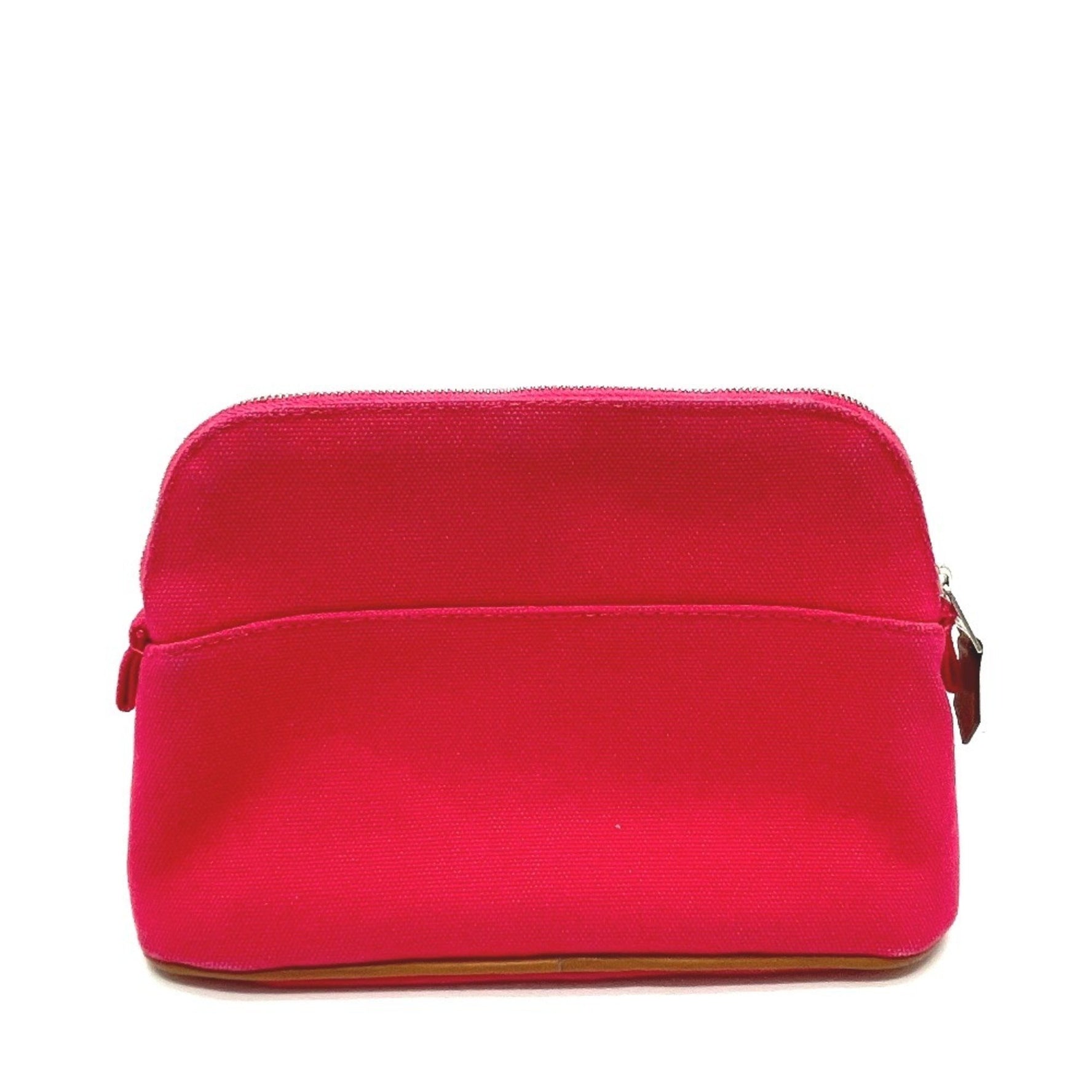 HERMES Bolide Pouch 20, a small accessory case/makeup pouch/multi-purpose pouch, canvas, like new