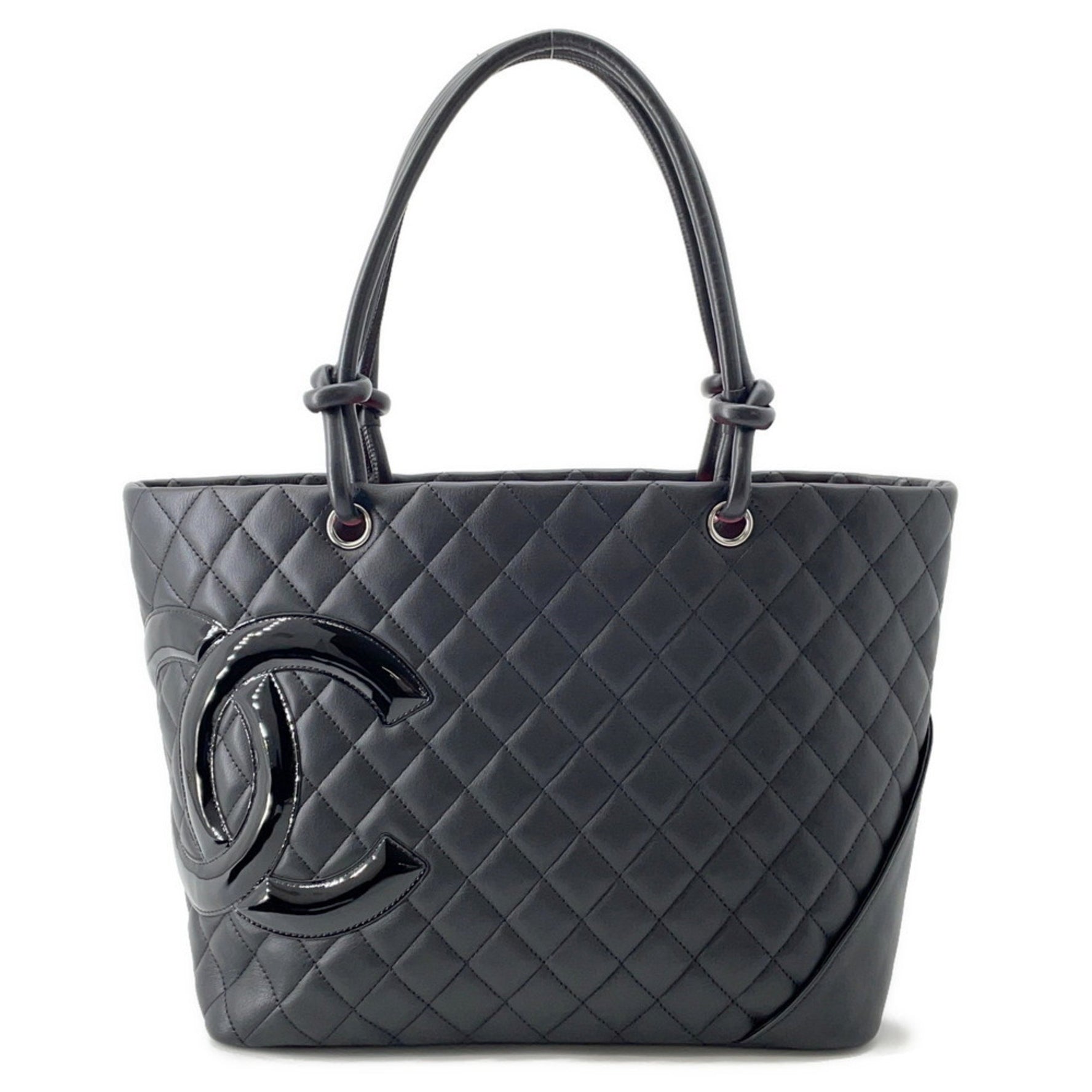 CHANEL Tote Bag Cambon Line Large Coco Mark Leather