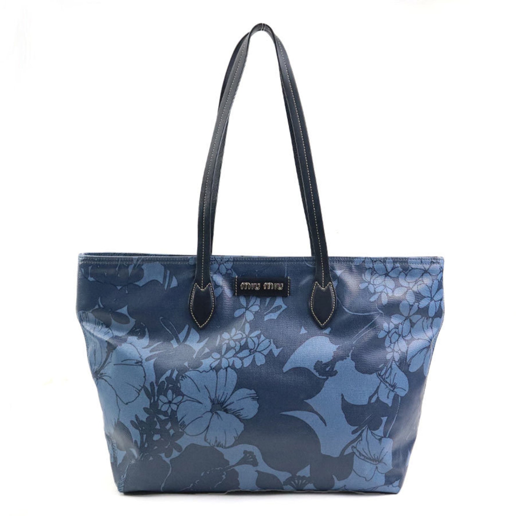 Miu Miu Miu shoulder bag tote coated canvas leather