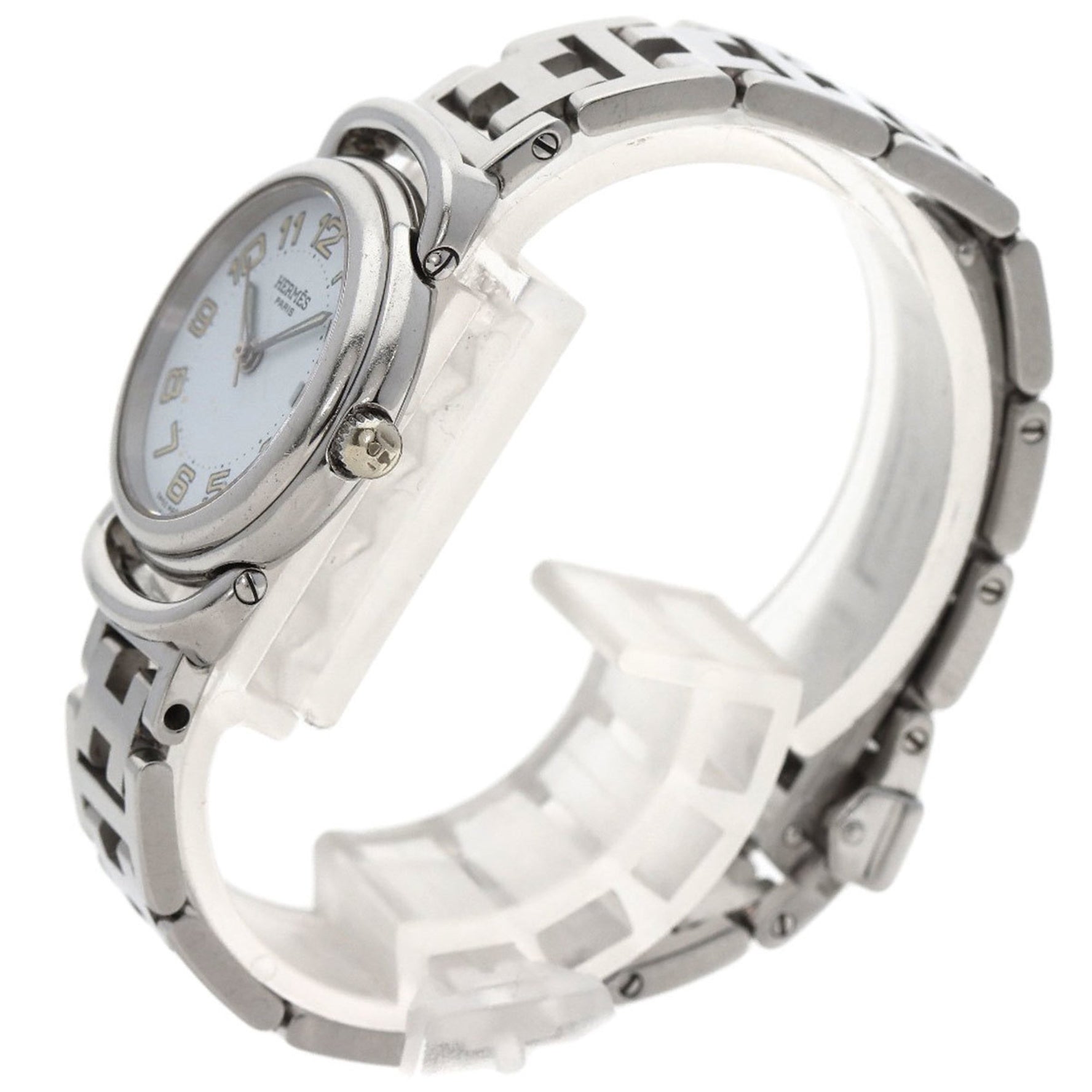 Hermes Pullman Watch Stainless Steel SS Ladies