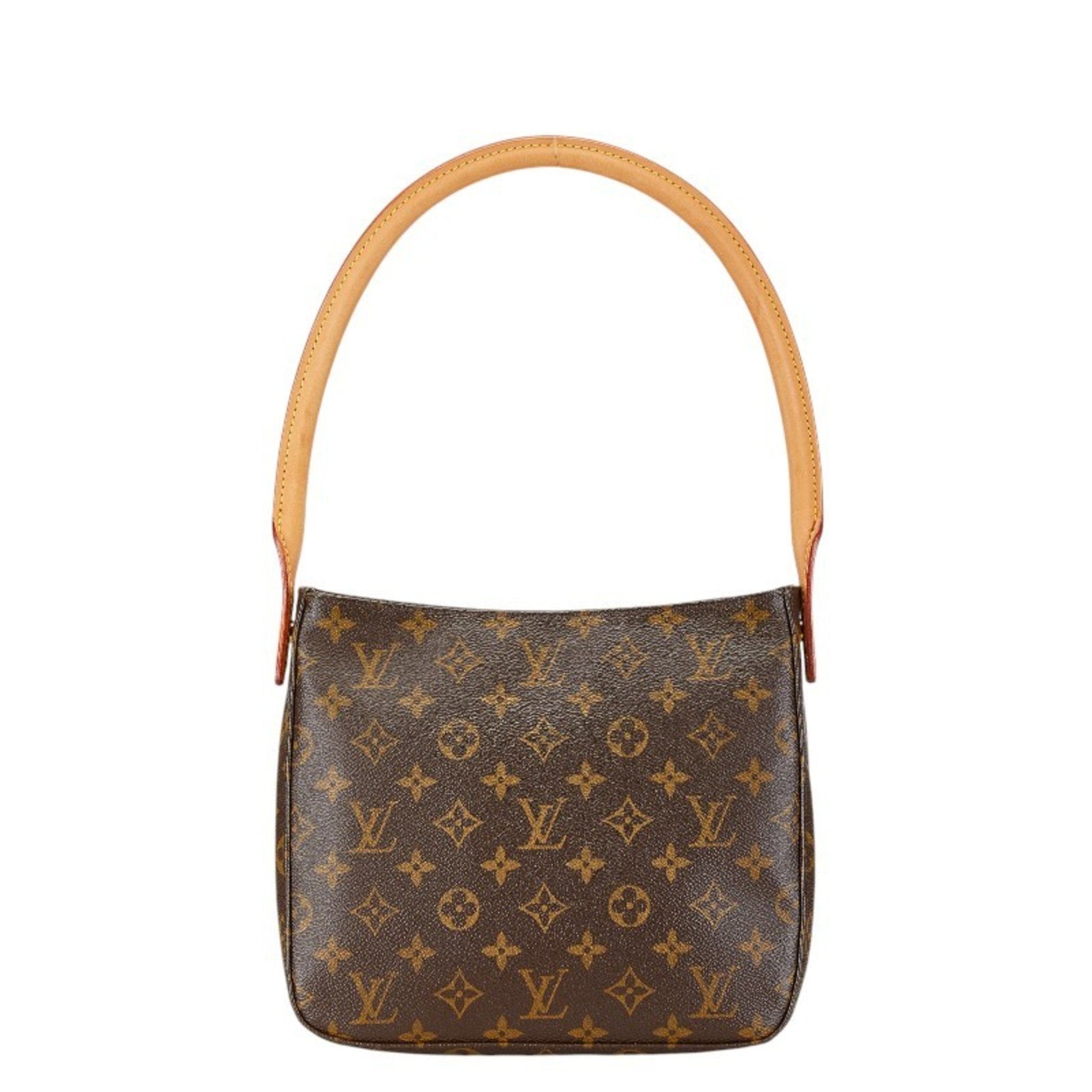 Louis Vuitton Monogram Looping MM Shoulder Bag Handbag PVC Leather