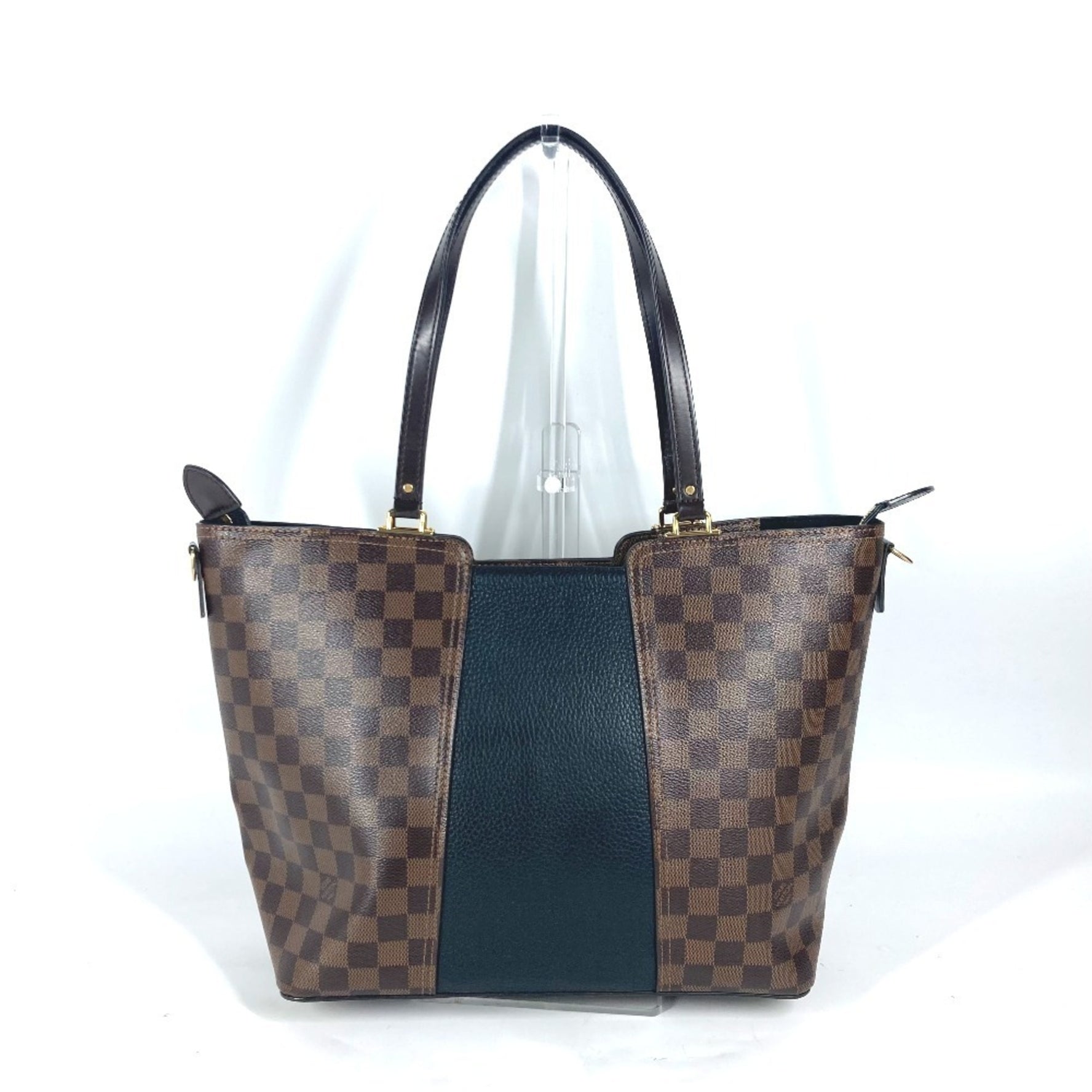Louis Vuitton Damier Jersey Tote Bag Shoulder Canvas Leather Brown