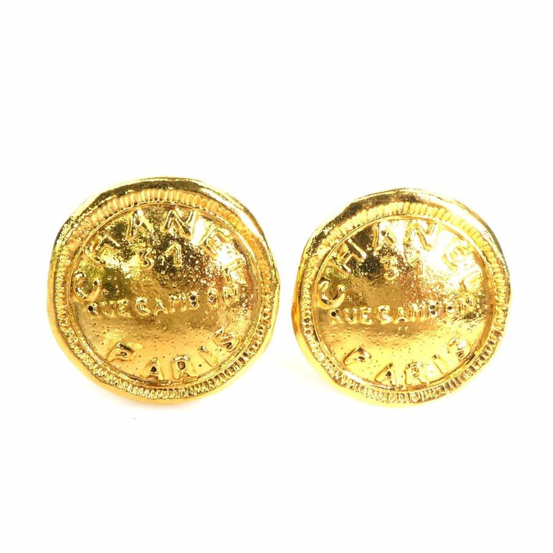 CHANEL 31 Rue Cambon Metal Earrings