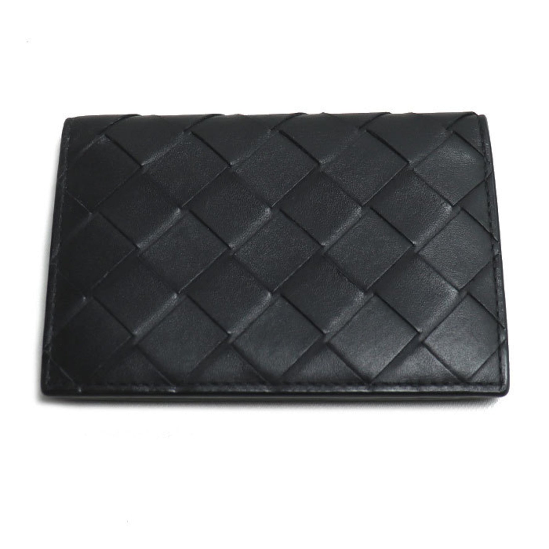 BOTTEGA VENETA Intrecciato Card Case, Black