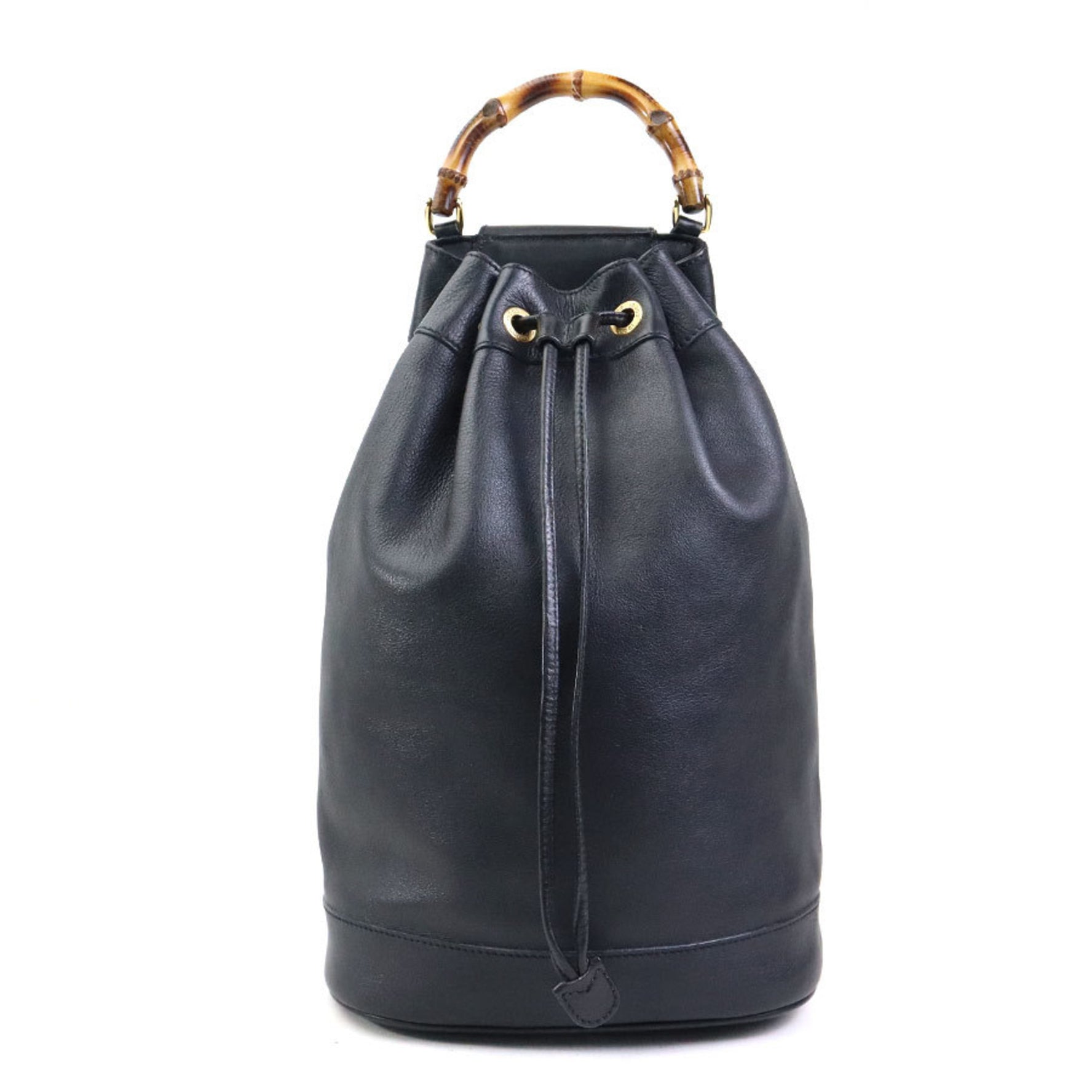Gucci shoulder bag, body bamboo leather, and gold, men's