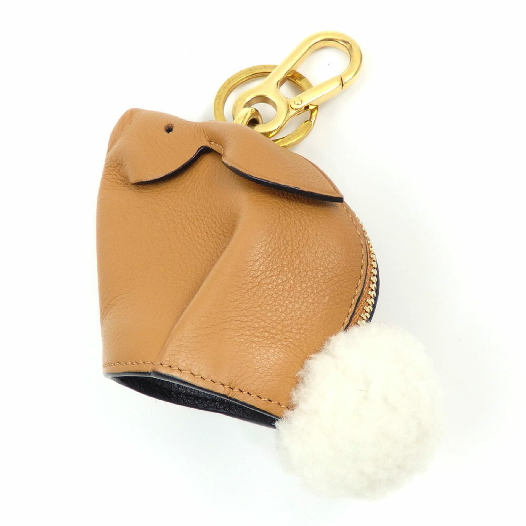 Loewe Bag Charm Bunny Leather Rabbit Keychain Key Ring