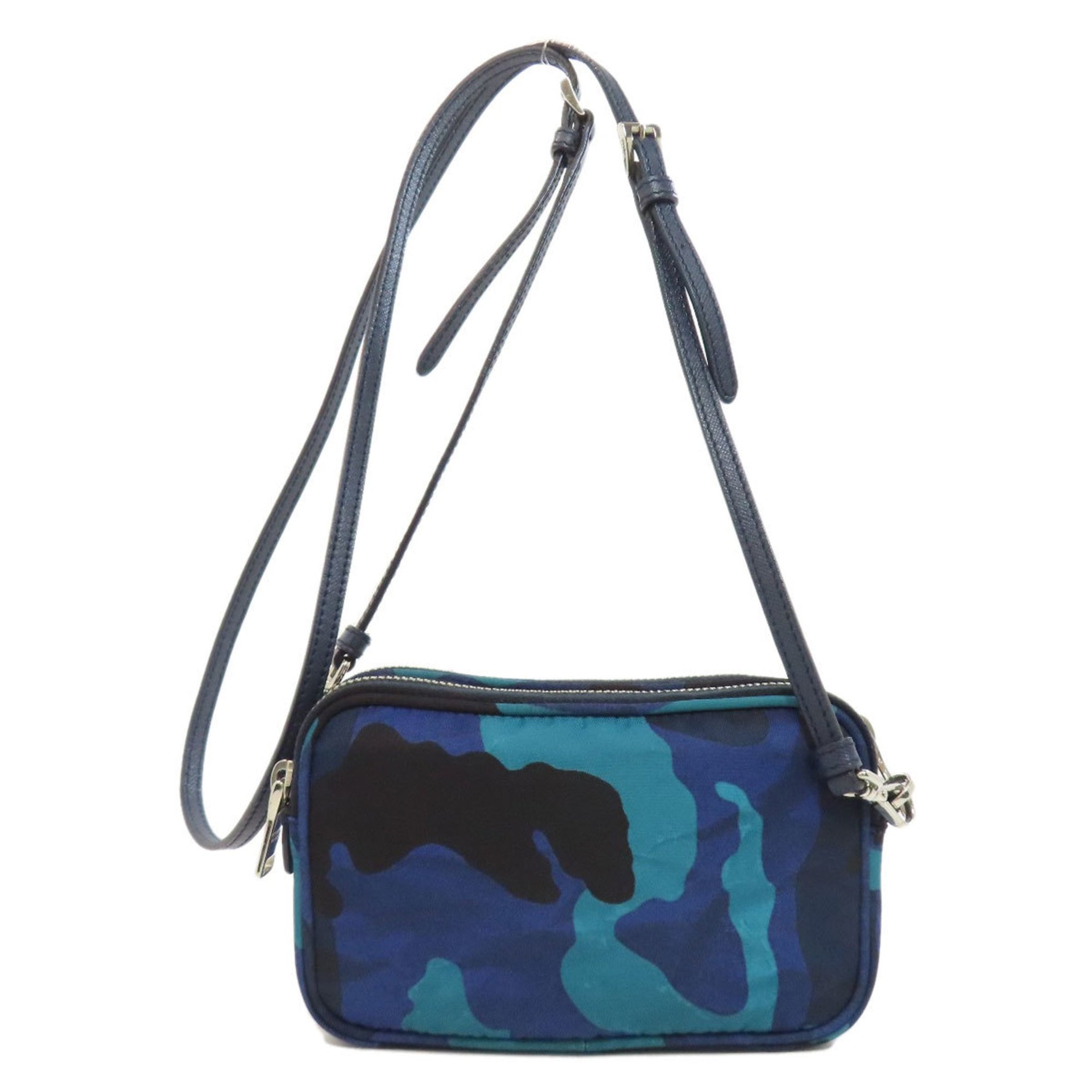 Prada Camouflage Pattern Mini Shoulder Bag Nylon Material