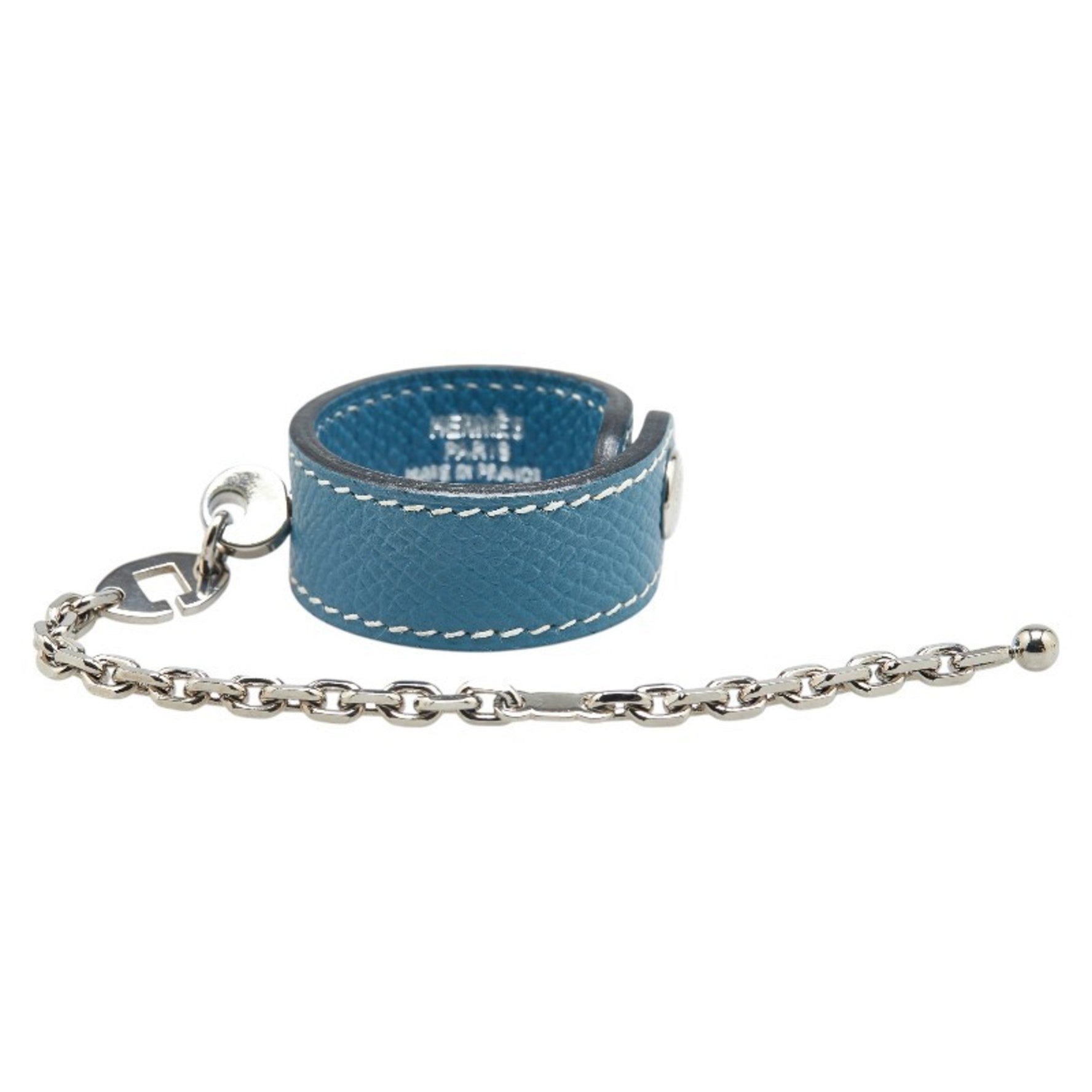 Hermes Serie Glove Holder Blue Jean Gold Epsom Leather