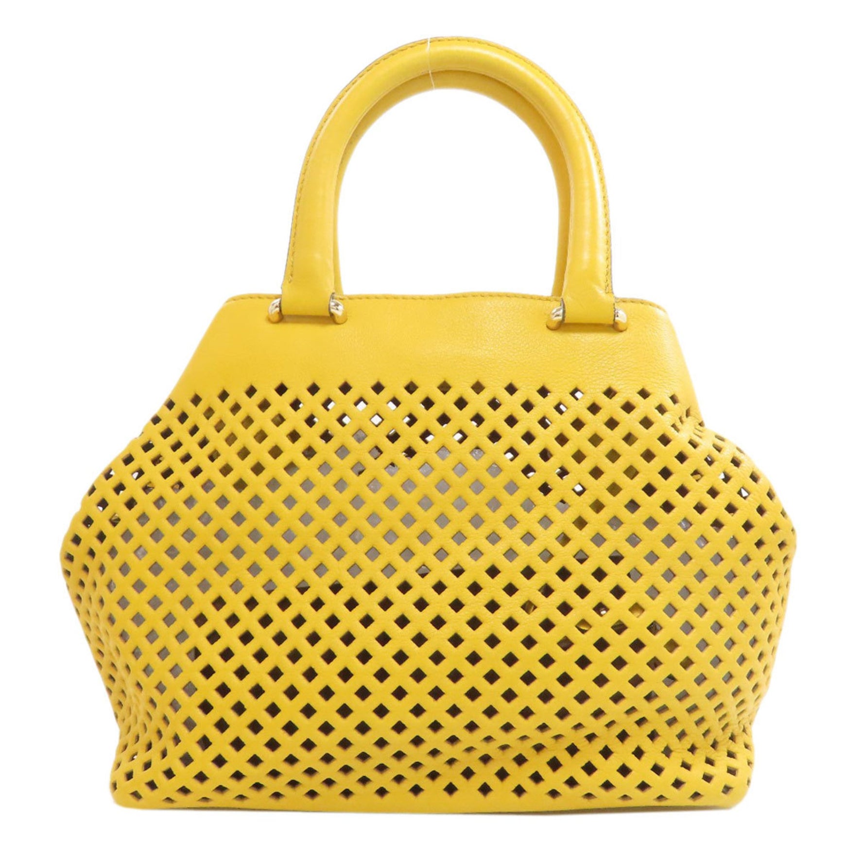 BALLY Punching Handbag Leather