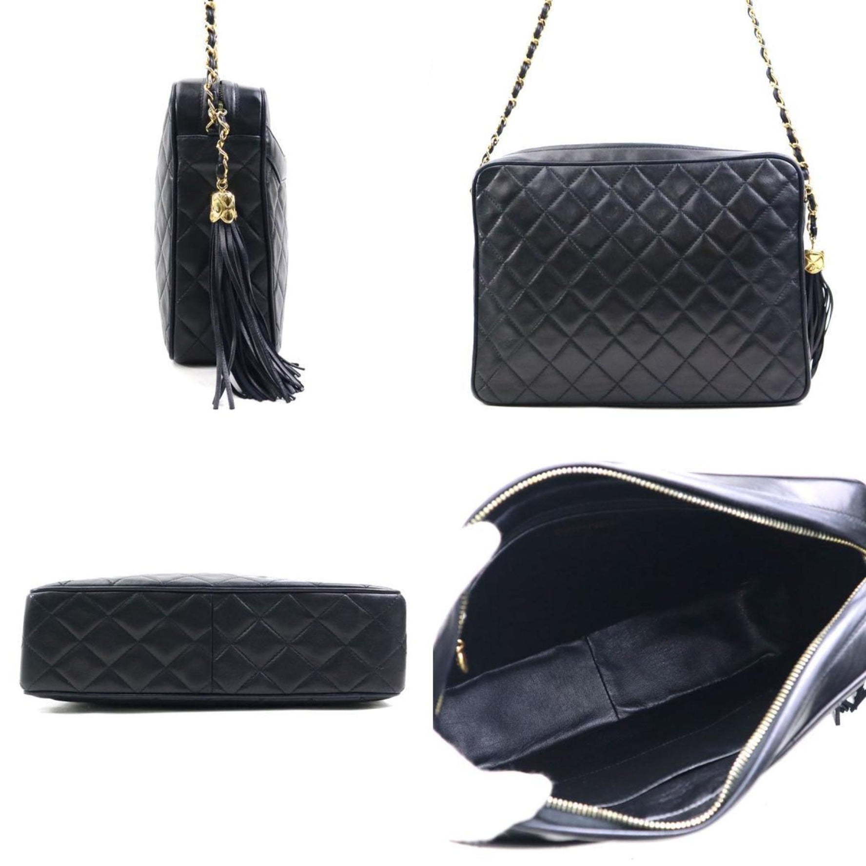 CHANEL Matelasse Shoulder Bag in and Gold